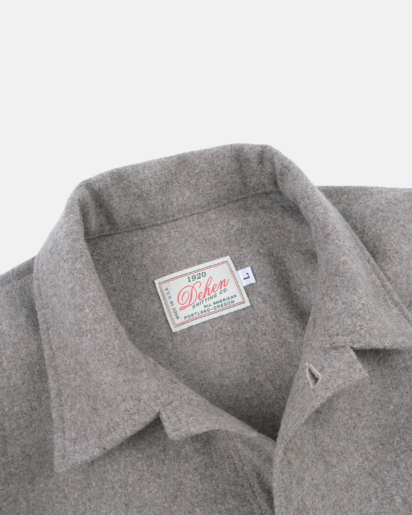 Skyline Overshirt - Oatmeal Melton sold by Dehen 1920 product image thumbnail 4