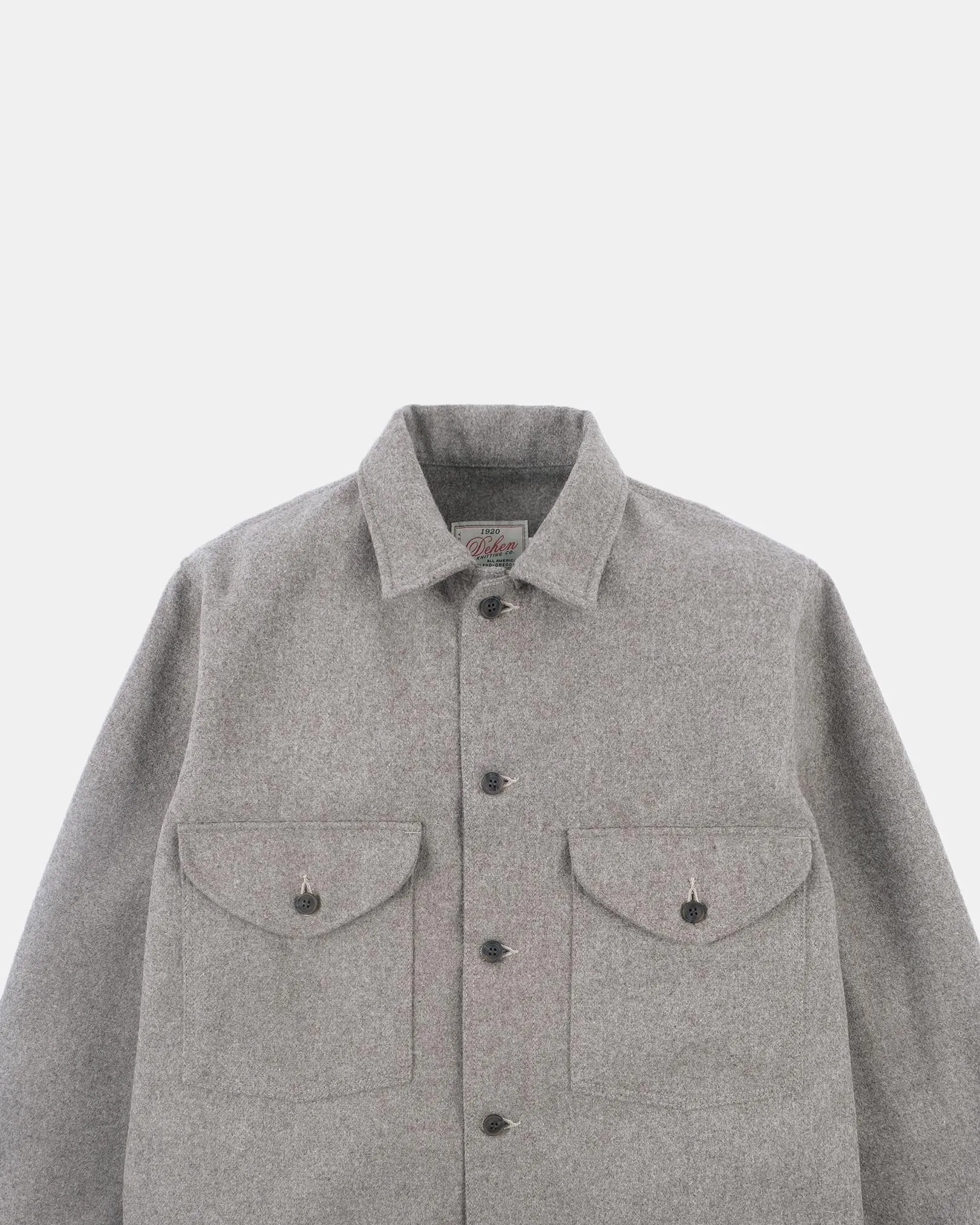 Skyline Overshirt - Oatmeal Melton sold by Dehen 1920 product image thumbnail 2