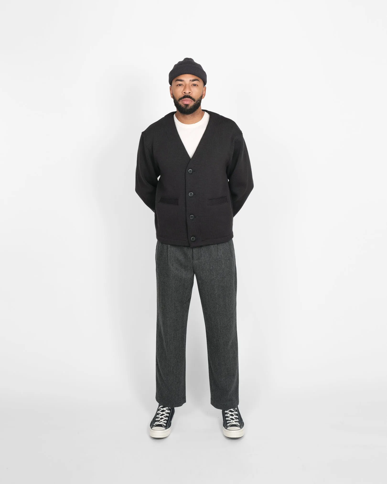 Slouchy Cardigan - Dark Charcoal sold by Dehen 1920 product image thumbnail 2