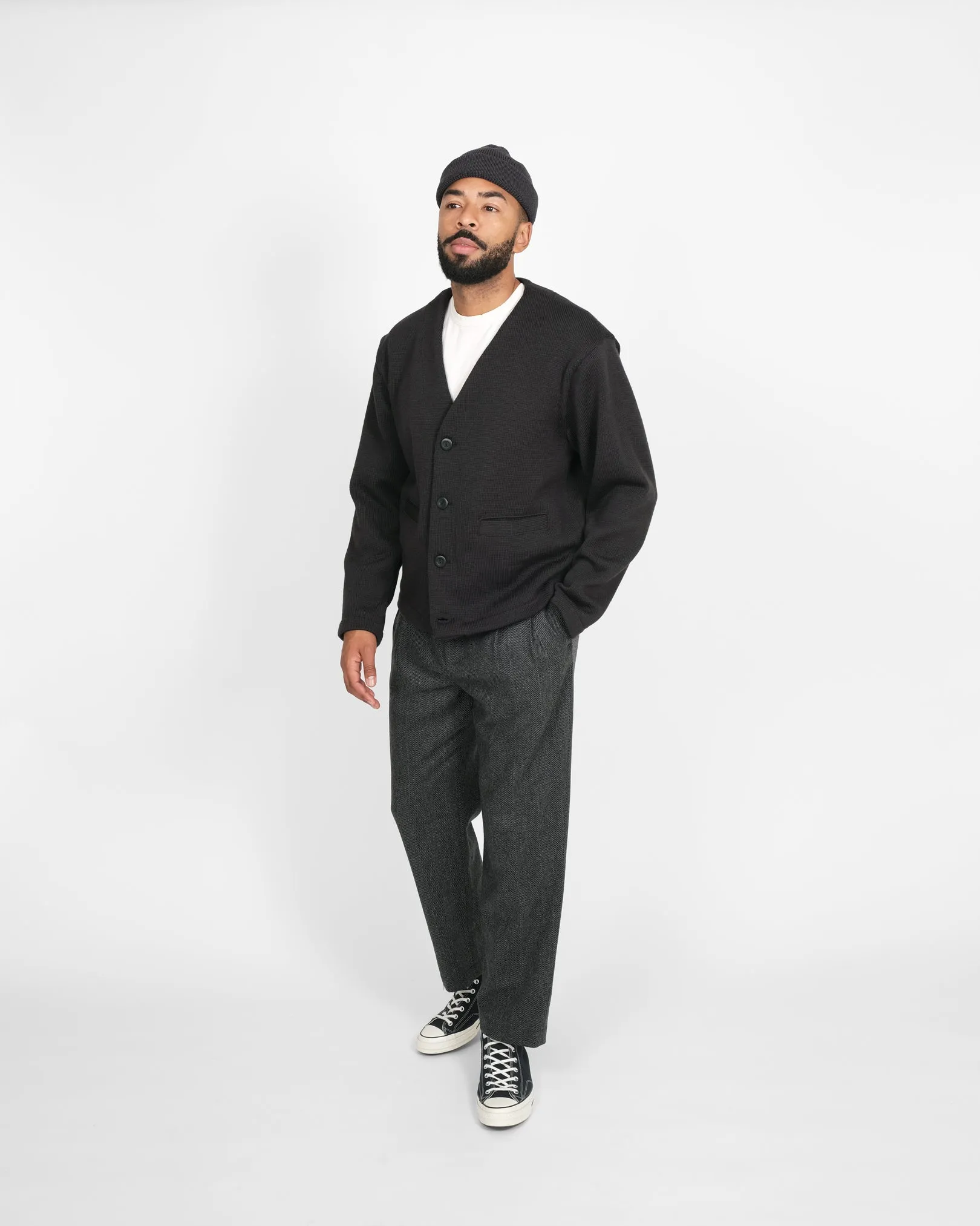 Slouchy Cardigan - Dark Charcoal sold by Dehen 1920 product image thumbnail 3