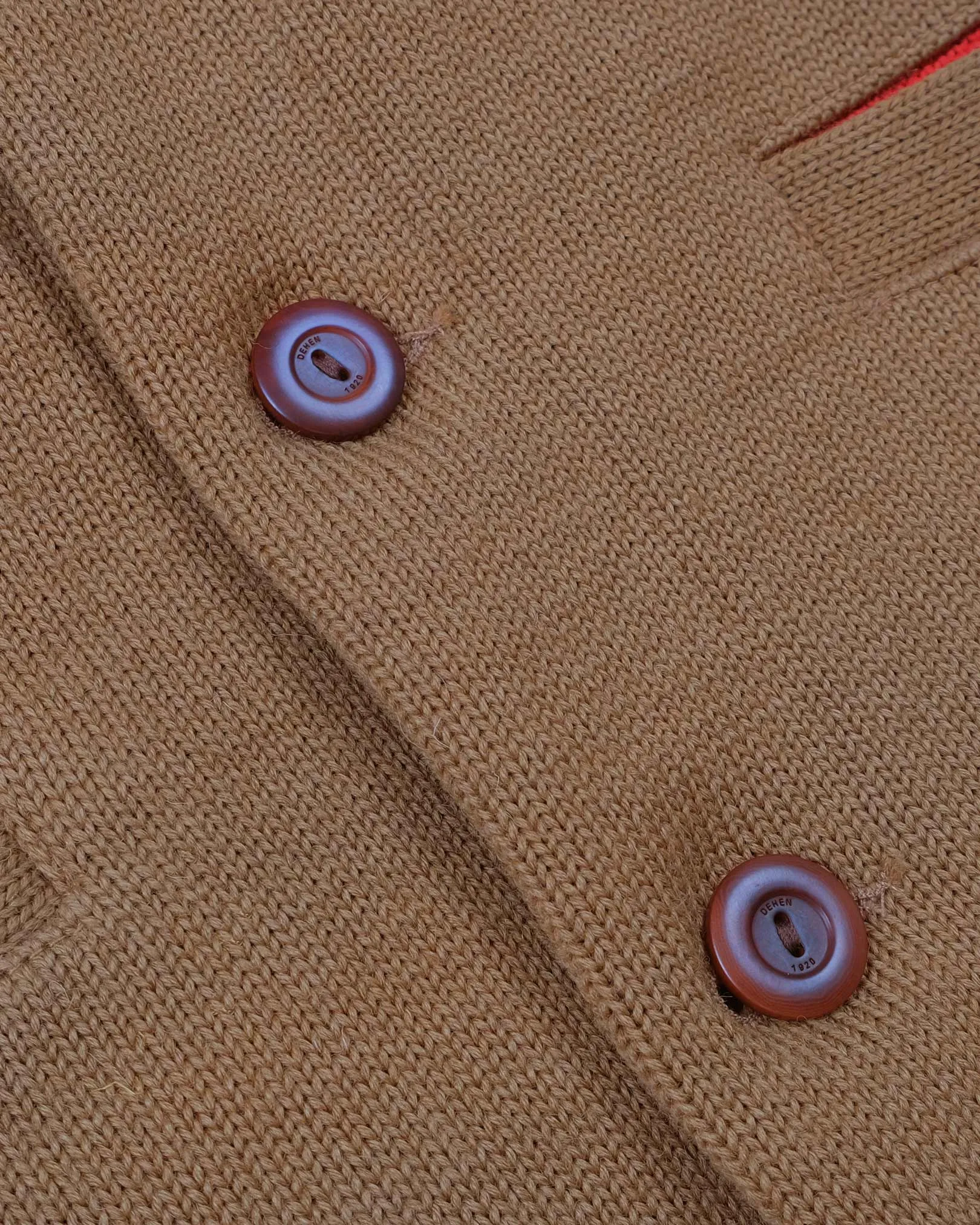 Slouchy Varsity Cardigan - Dark Tan sold by Dehen 1920 product image thumbnail 4