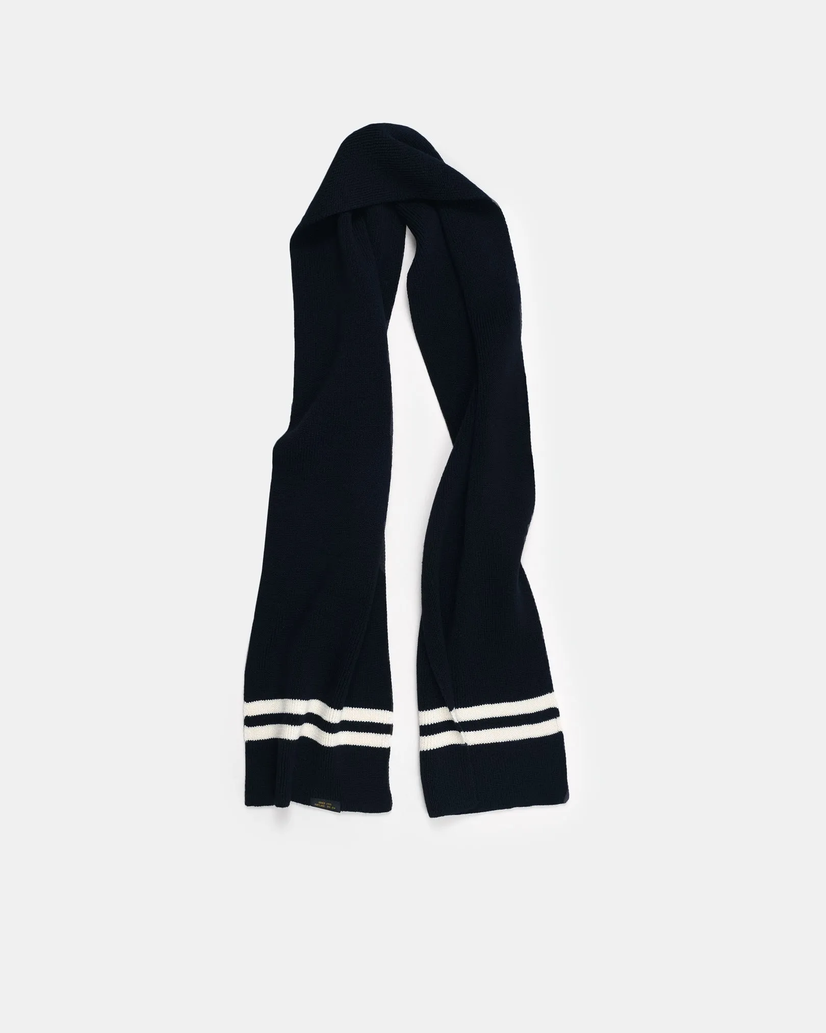 Striped Wool Scarf - Black / Off White sold by Dehen 1920 product image thumbnail 4