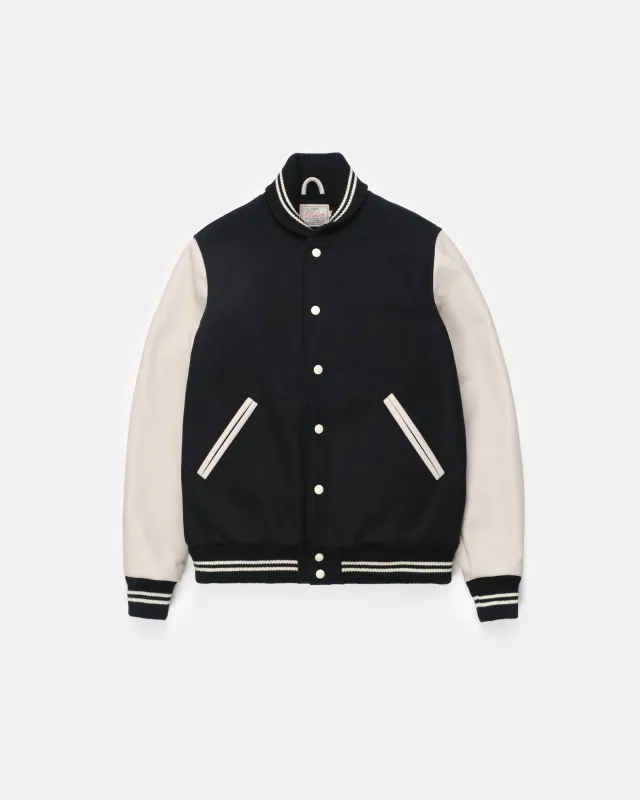 Varsity Jacket - Black / Milk made by Dehen 1920
