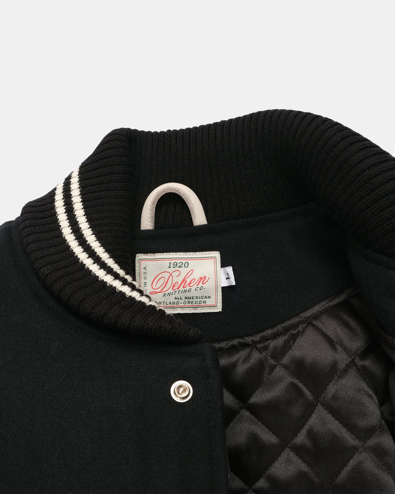 Varsity Jacket - Black / Milk sold by Dehen 1920 product image thumbnail 5