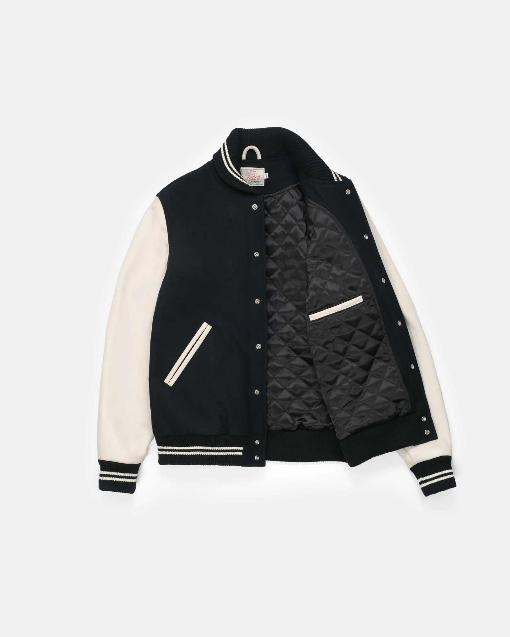 Varsity Jacket - Black / Milk sold by Dehen 1920 product image thumbnail 2