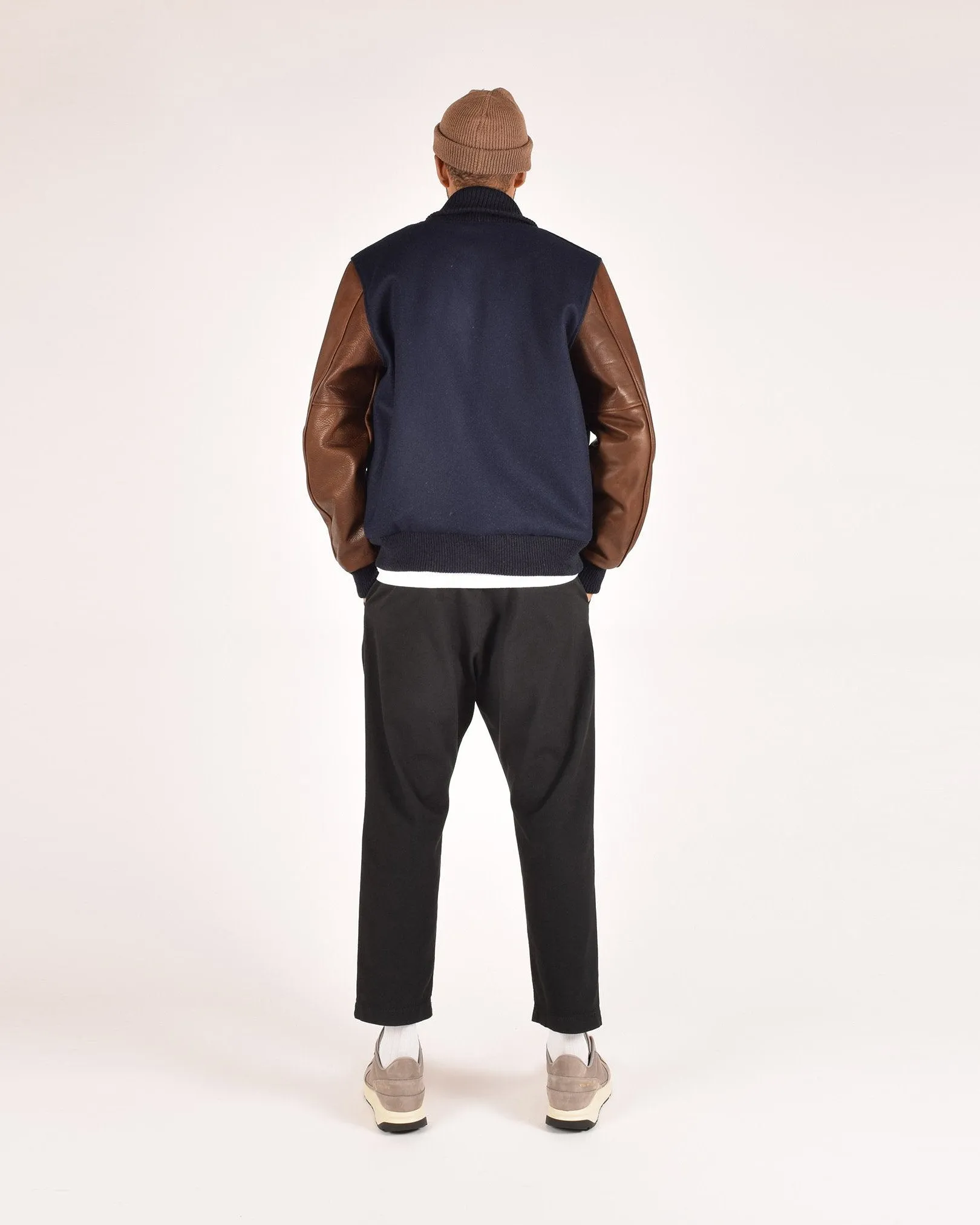 Varsity Jacket - Dark Navy / Luggage sold by Dehen 1920 product image thumbnail 5