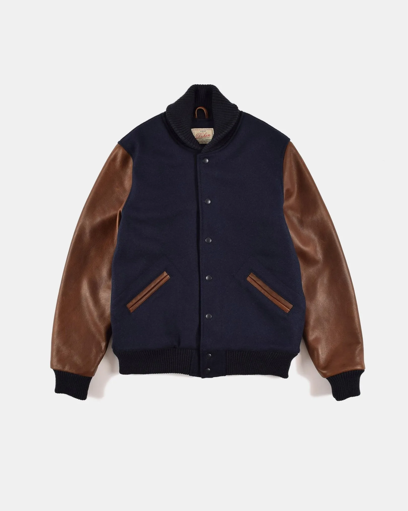 Varsity Jacket - Dark Navy / Luggage sold by Dehen 1920