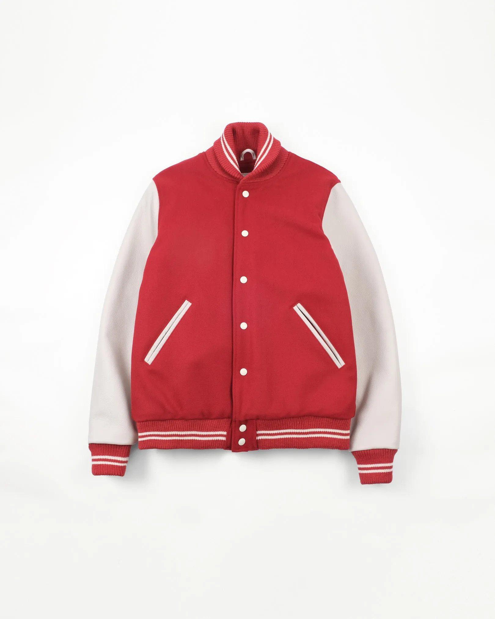 Varsity Jacket - Forster Red / Milk sold by Dehen 1920