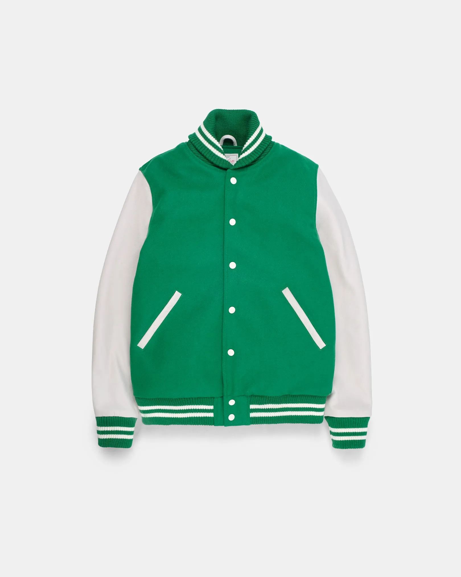 Varsity Jacket - Kelly Green / Milk sold by Dehen 1920