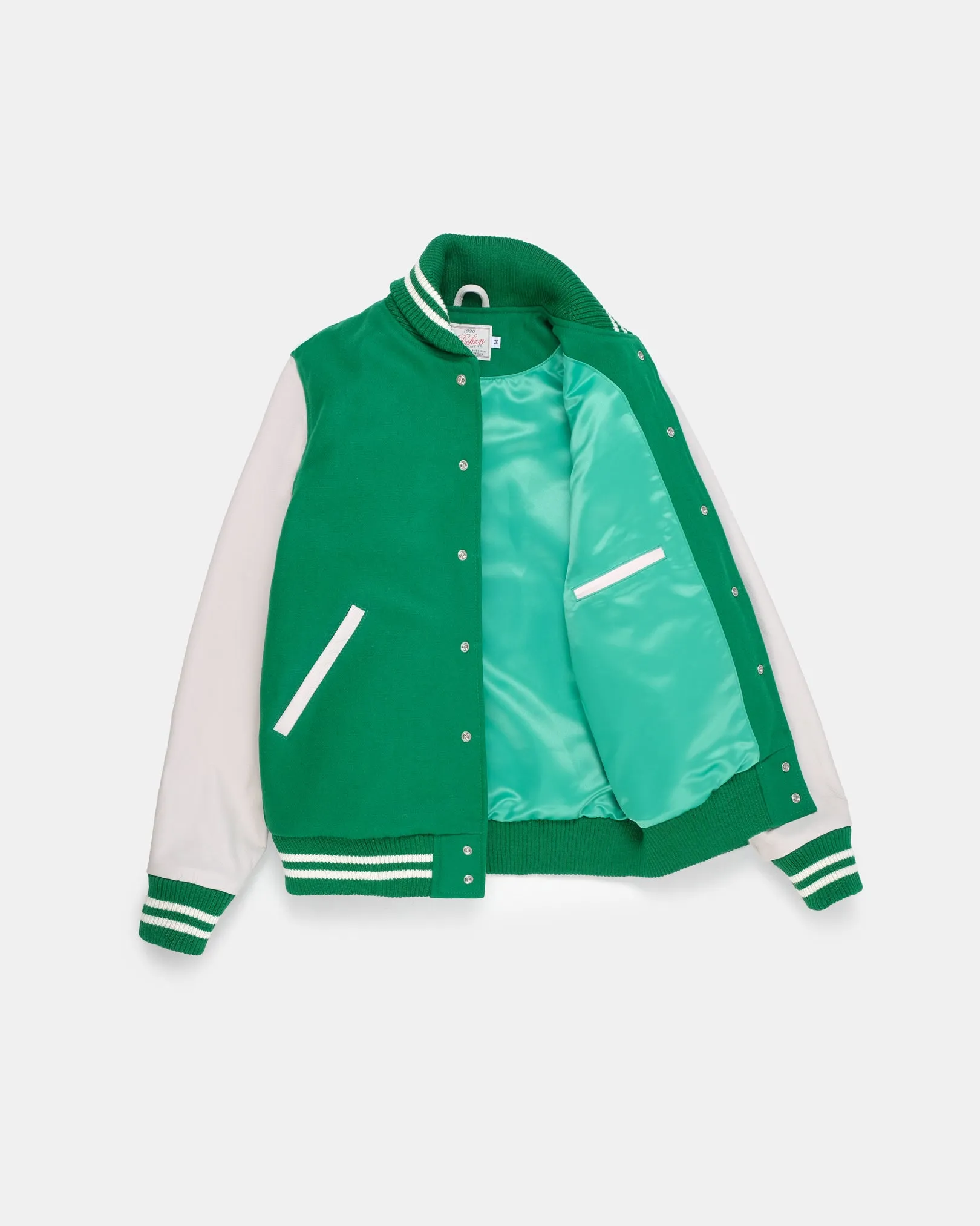 Varsity Jacket - Kelly Green / Milk sold by Dehen 1920 product image thumbnail 2