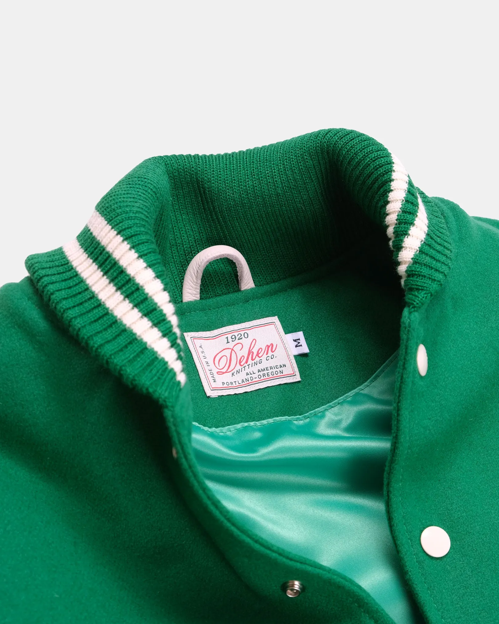Varsity Jacket - Kelly Green / Milk sold by Dehen 1920 product image thumbnail 5