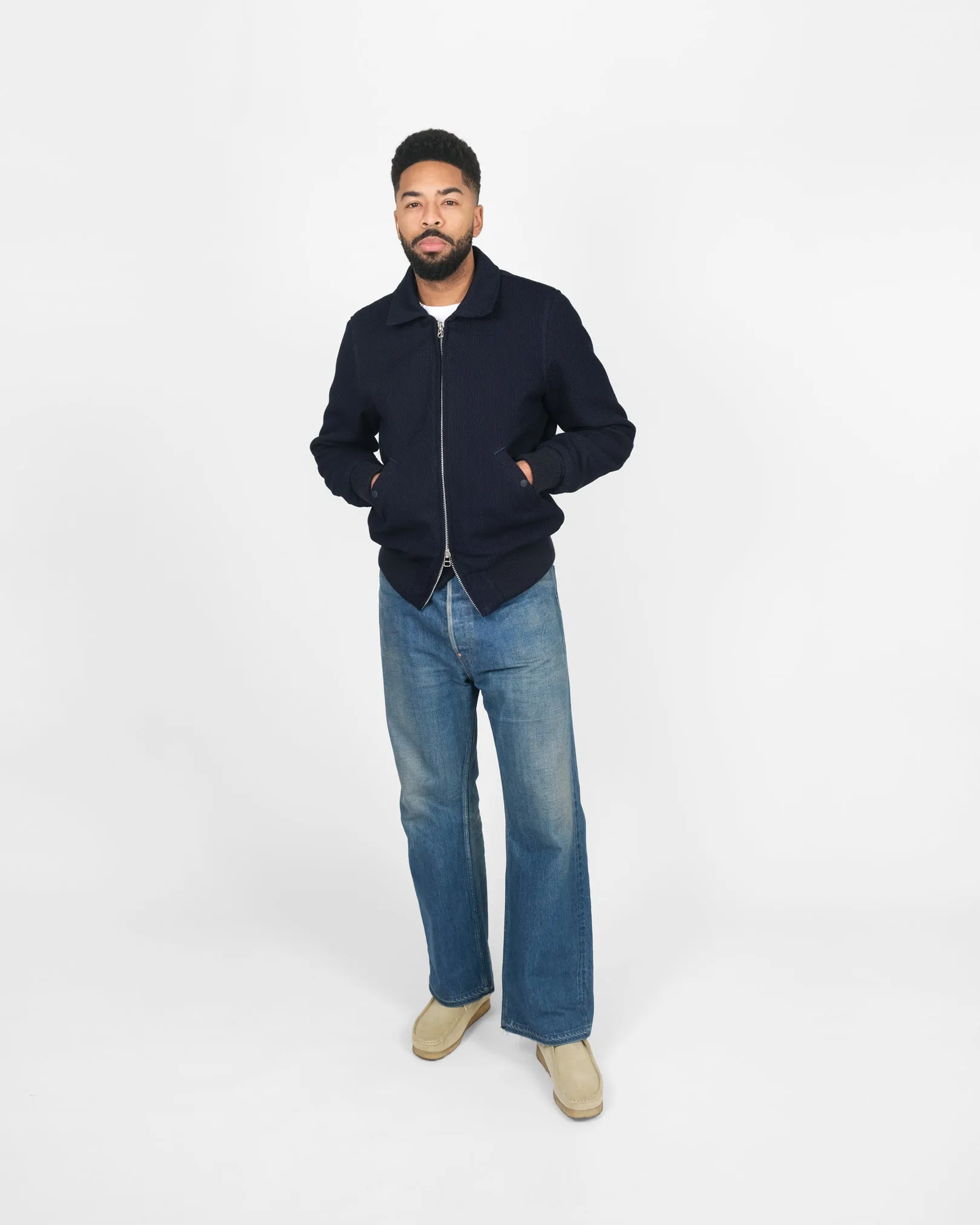 Weekender Jacket - Indigo Sashiko sold by Dehen 1920 product image thumbnail 2