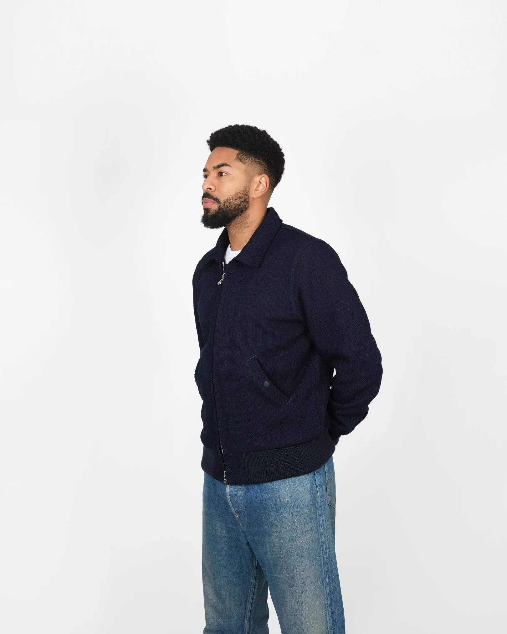 Weekender Jacket - Indigo Sashiko sold by Dehen 1920 product image thumbnail 3