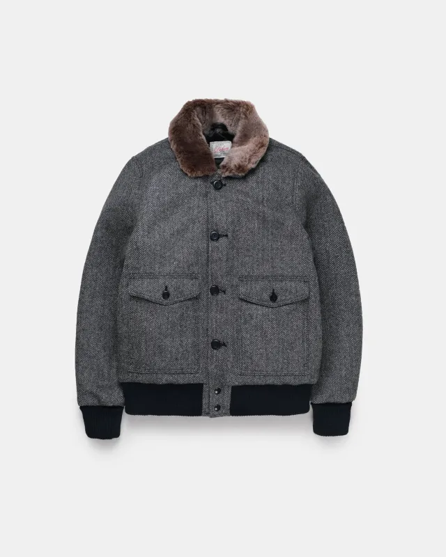 Winston Jacket - Black & Natural / Kodiak sold by Dehen 1920