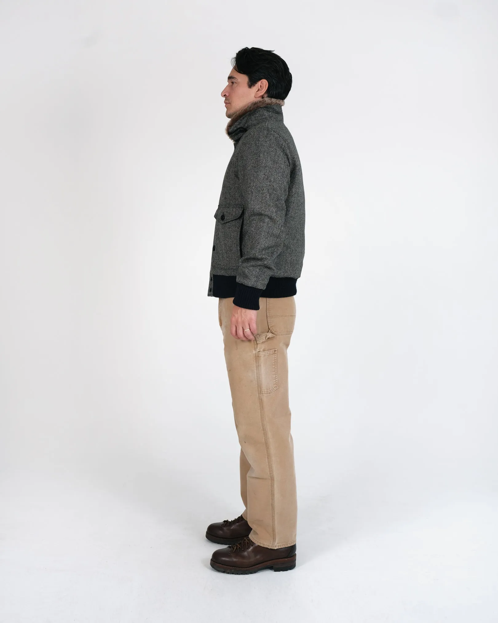 Winston Jacket - Black & Natural / Kodiak sold by Dehen 1920 product image thumbnail 4