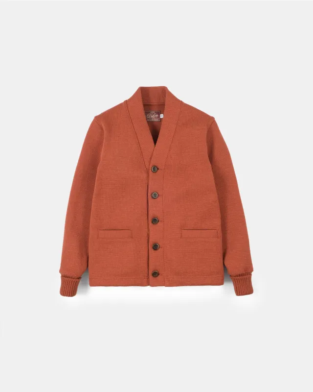 Women's Classic Cardigan - Burnt Orange sold by Dehen 1920