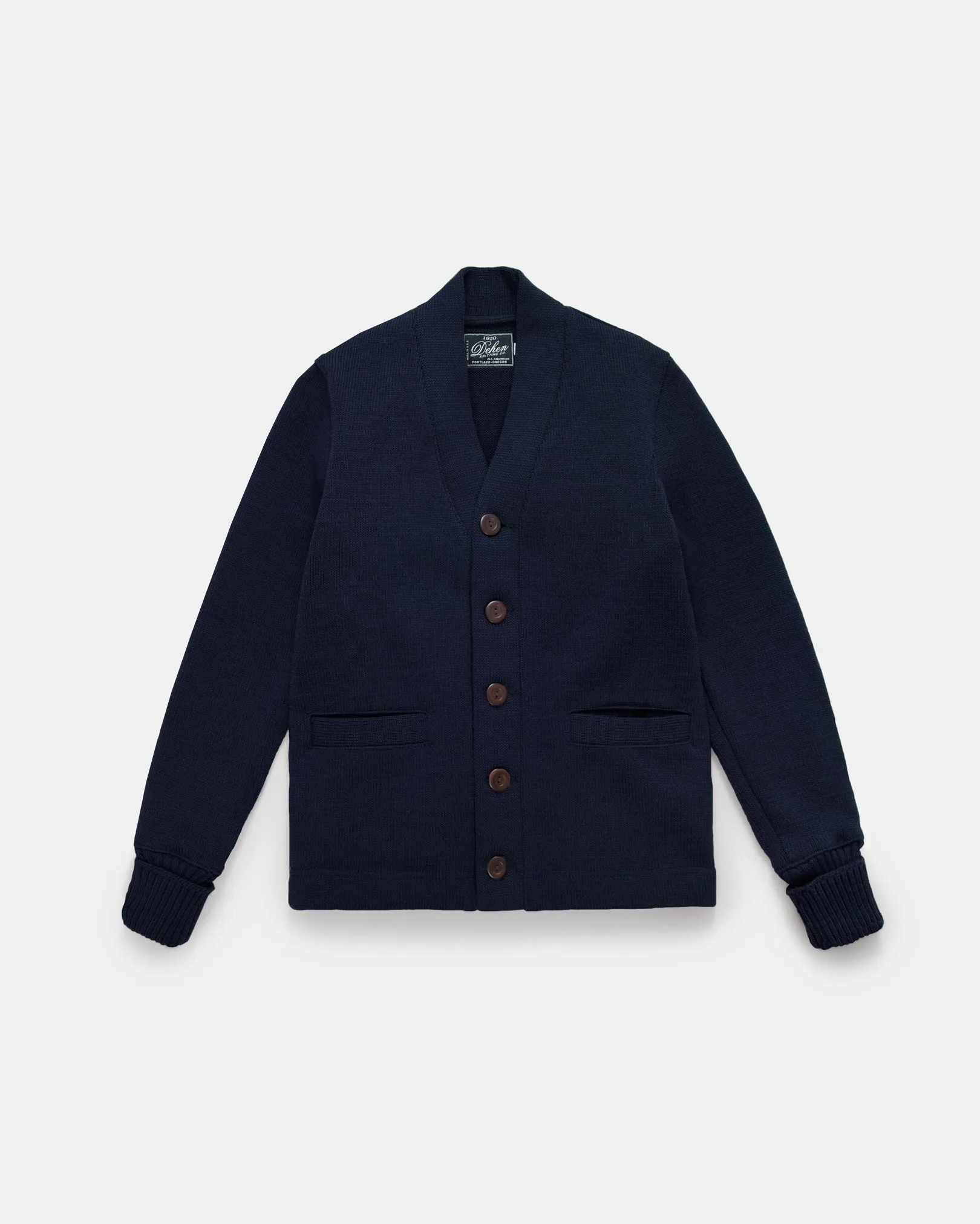 Women's Classic Cardigan - Dark Navy sold by Dehen 1920