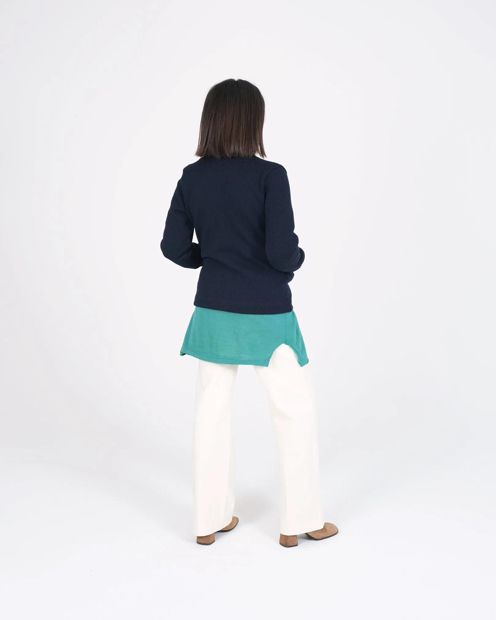 Women's Classic Cardigan - Dark Navy sold by Dehen 1920 product image thumbnail 5