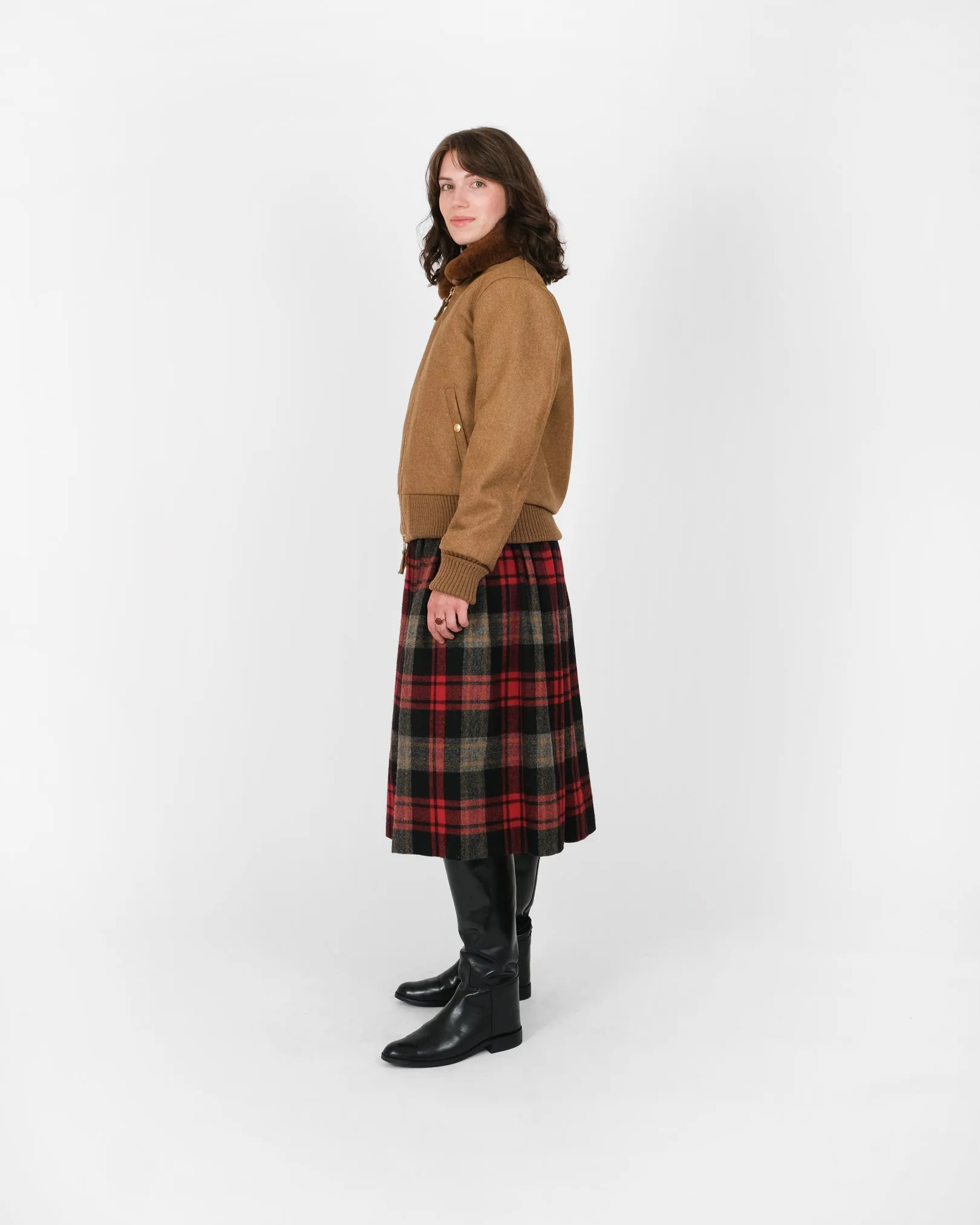 Women's Flyer's Club Jacket - Dark Tan Mix sold by Dehen 1920 product image thumbnail 3