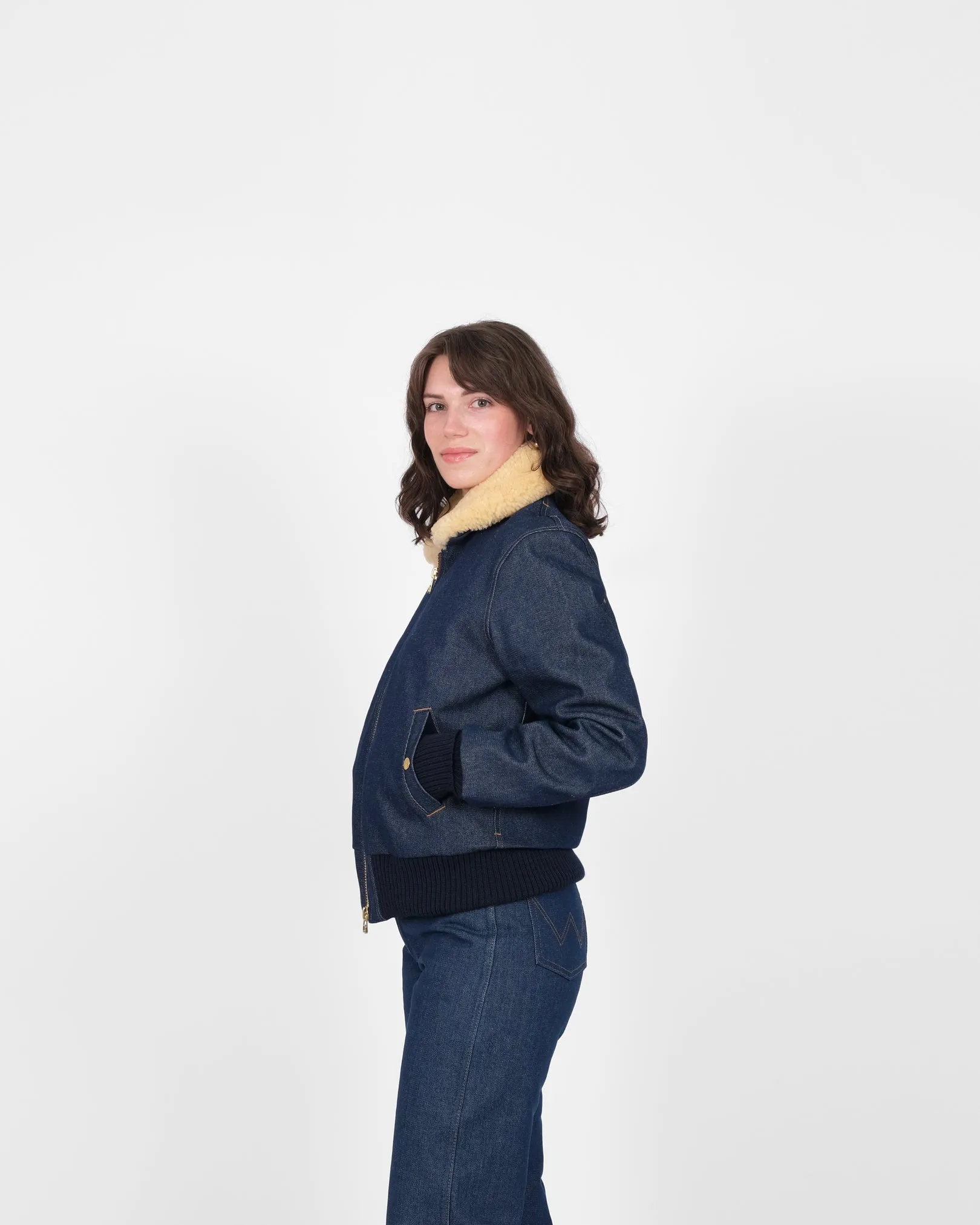 Women's Flyer's Club Jacket - Lasso Denim sold by Dehen 1920 product image thumbnail 4