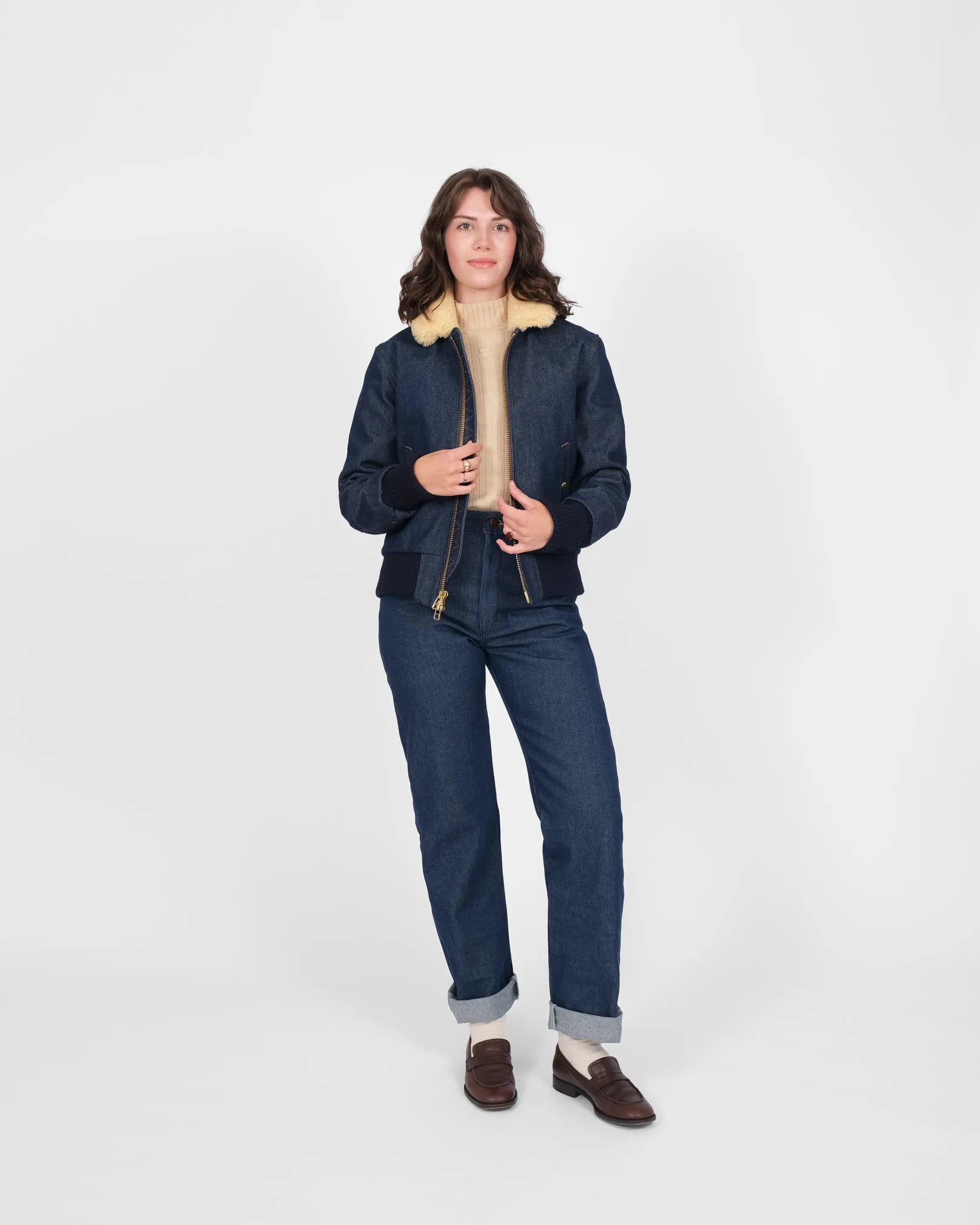 Women's Flyer's Club Jacket - Lasso Denim sold by Dehen 1920 product image thumbnail 2