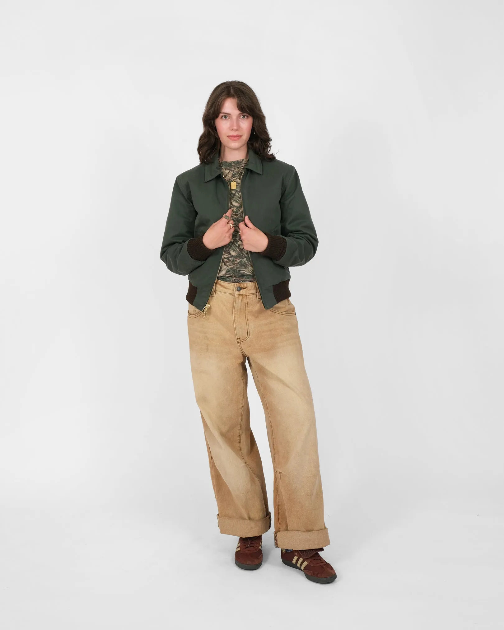 Women's Team Jacket - Spruce Dry Wax sold by Dehen 1920 product image thumbnail 2