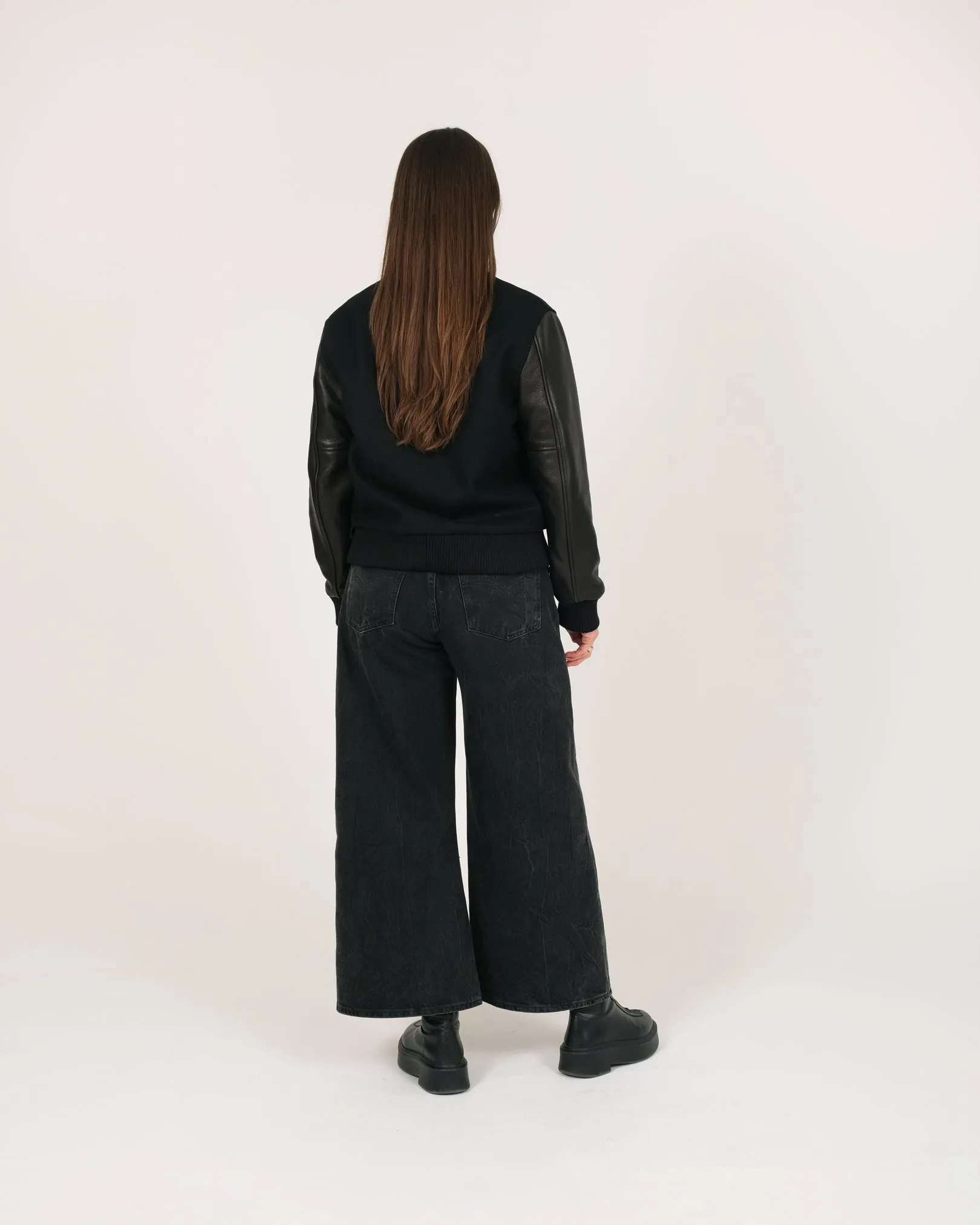 Women's Varsity Jacket - Black sold by Dehen 1920 product image thumbnail 5