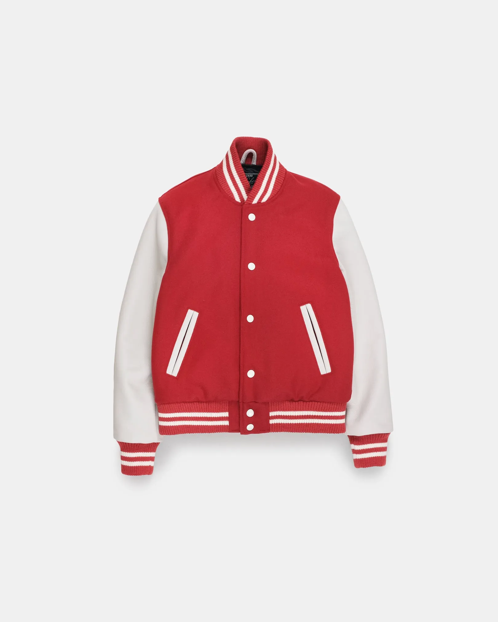 Women's Varsity Jacket - Forster Red / Milk sold by Dehen 1920