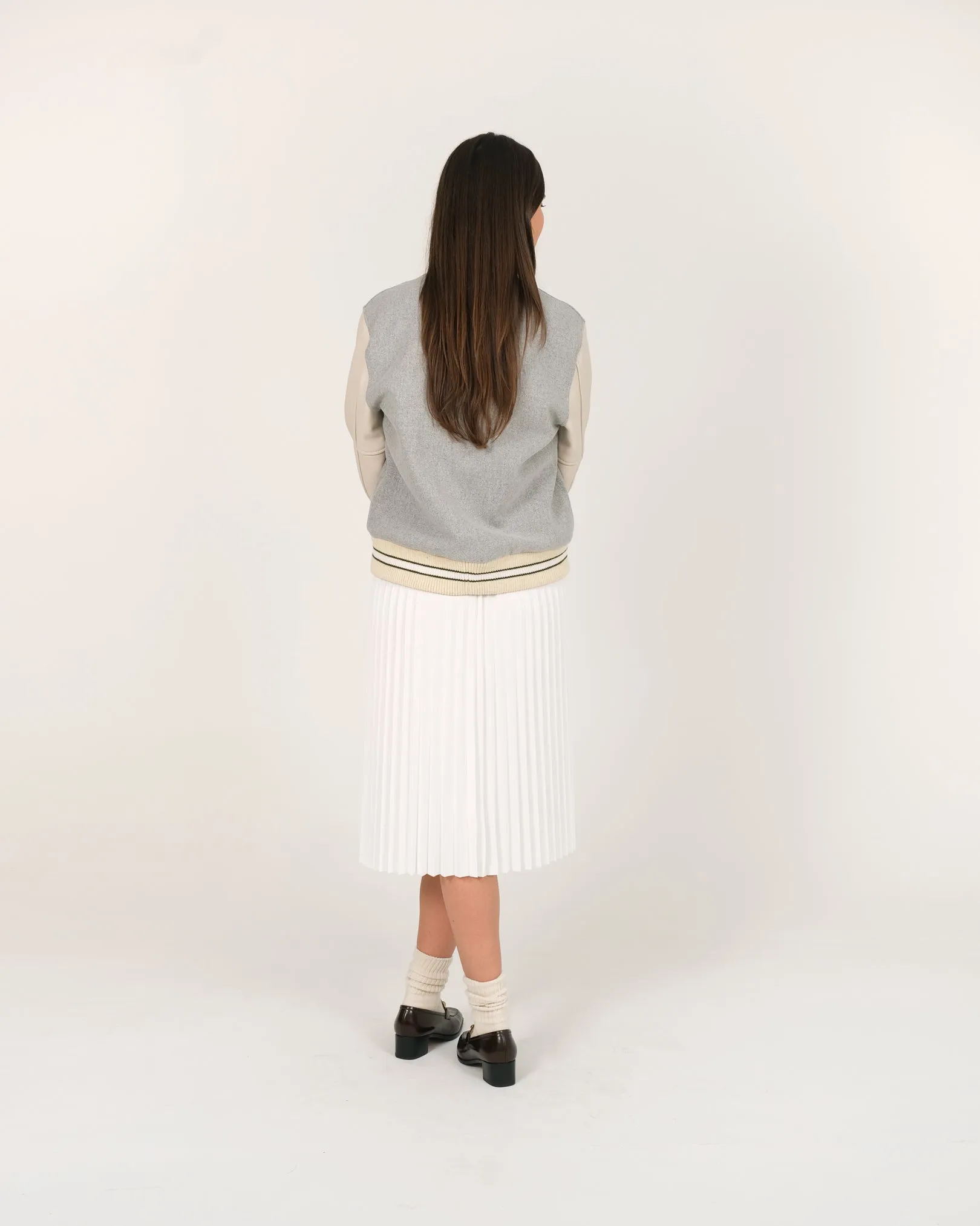 Women's Varsity Jacket - Lt. Oxford sold by Dehen 1920 product image thumbnail 3