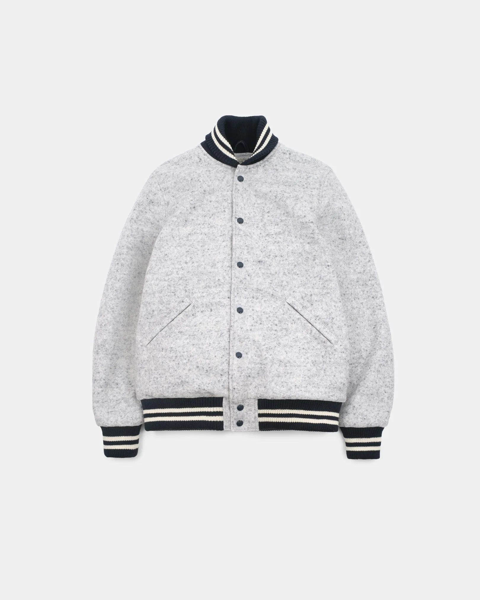 Wool Club Jacket - Natural / Navy Heather sold by Dehen 1920