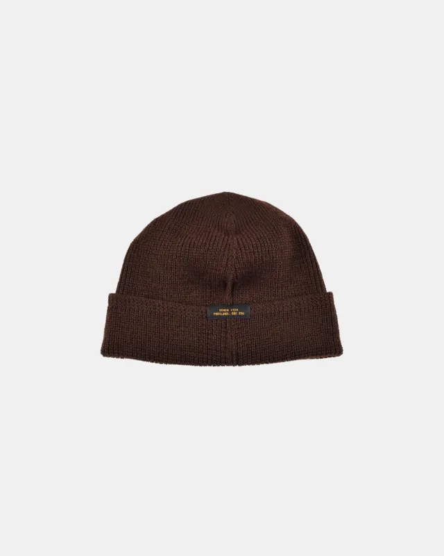 Wool Knit Watch Cap - Brown sold by Dehen 1920