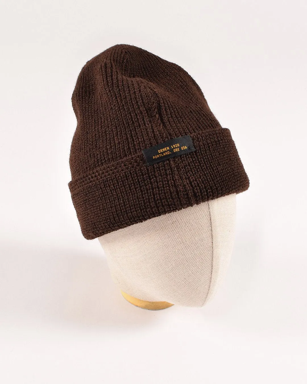 Wool Knit Watch Cap - Brown sold by Dehen 1920 product image thumbnail 2