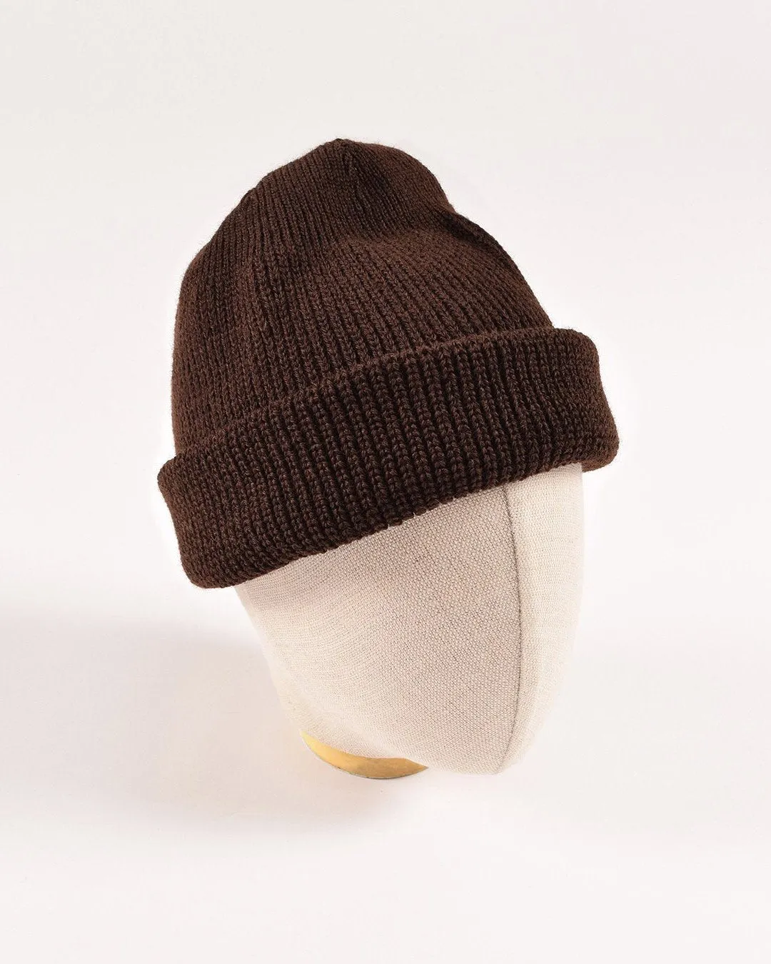 Wool Knit Watch Cap - Brown sold by Dehen 1920 product image thumbnail 3