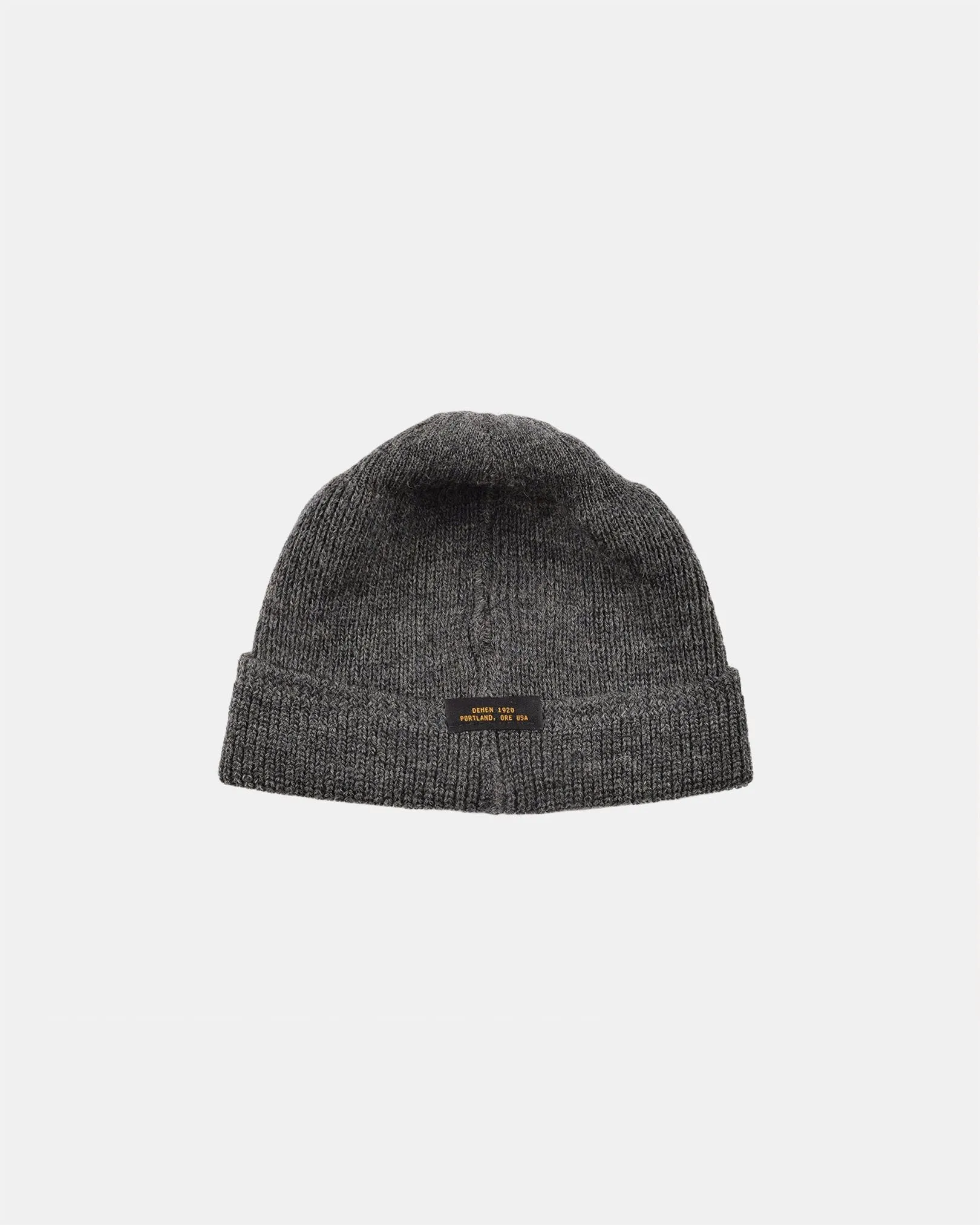 Wool Knit Watch Cap - Charcoal sold by Dehen 1920