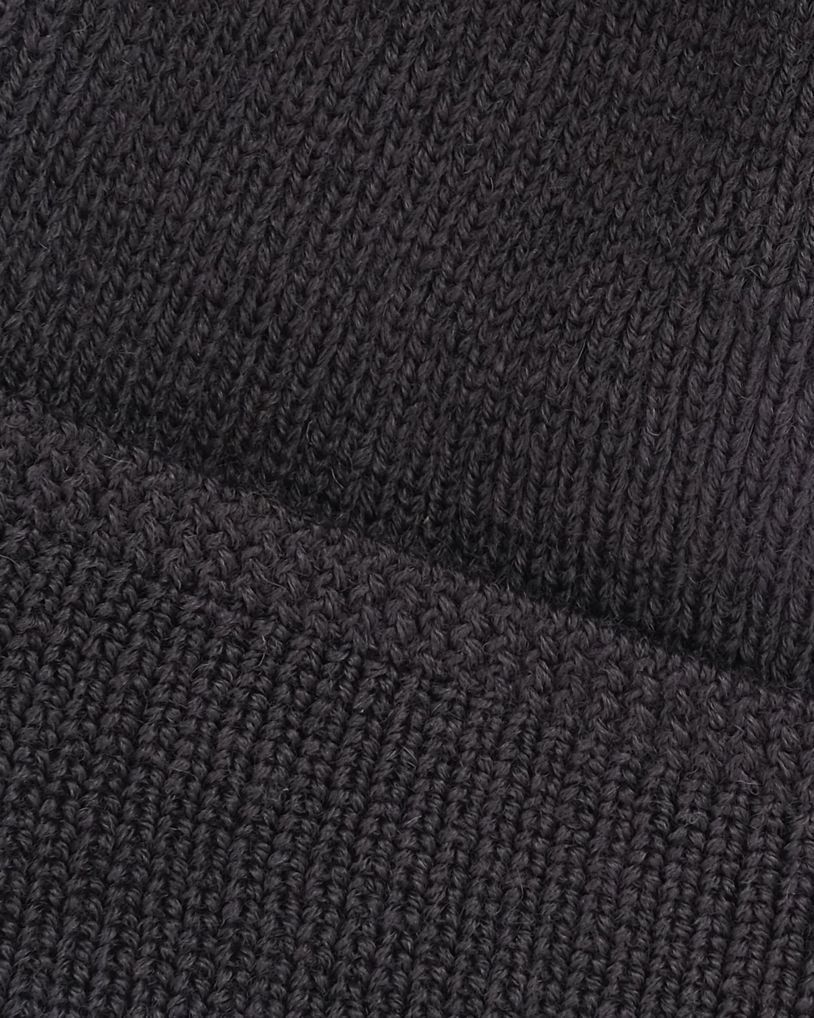 Wool Knit Watch Cap - Dark Charcoal sold by Dehen 1920 product image thumbnail 3