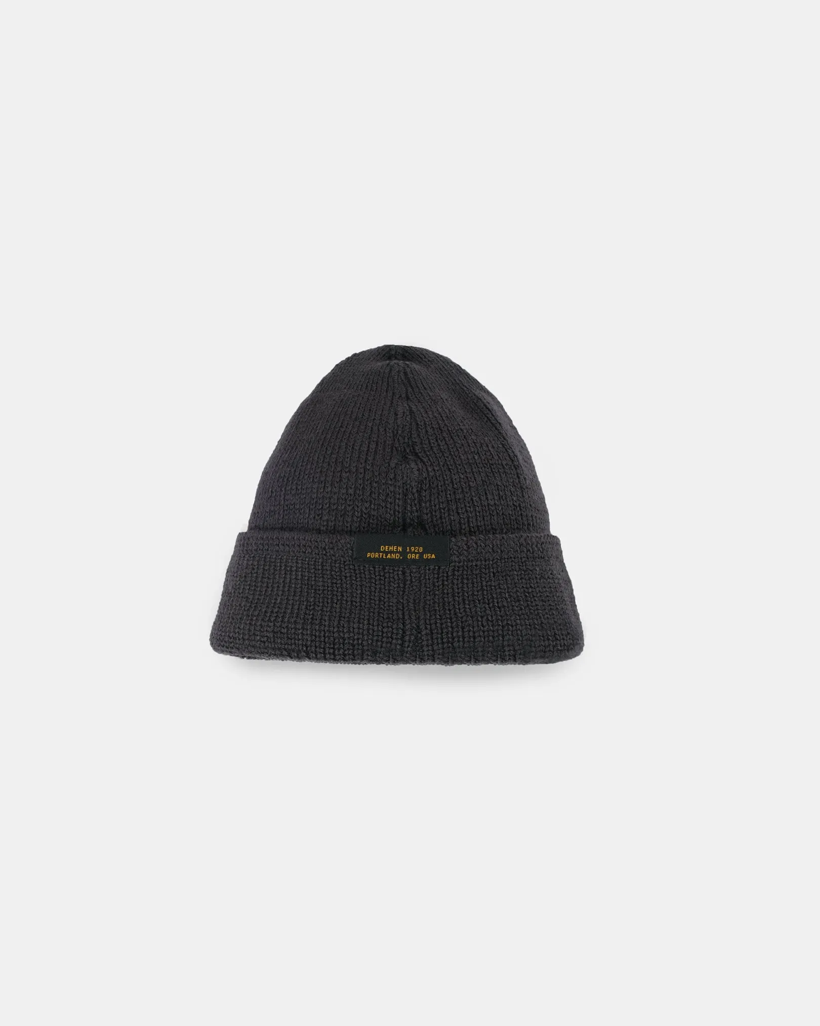 Wool Knit Watch Cap - Dark Charcoal sold by Dehen 1920