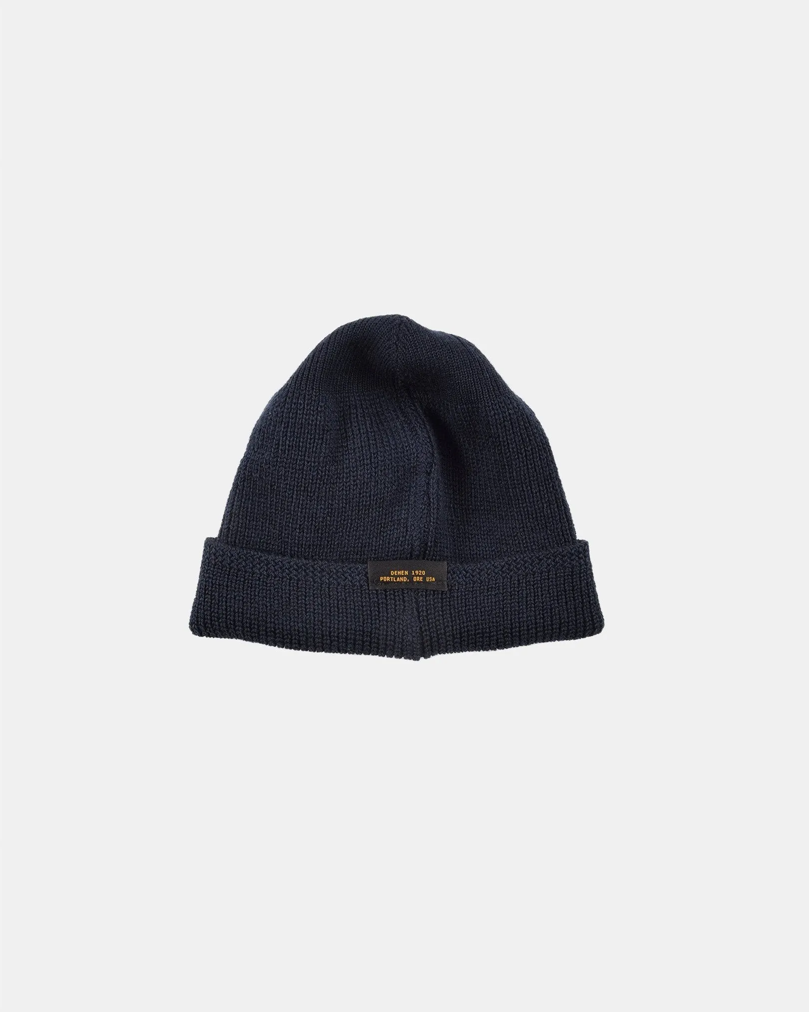Wool Knit Watch Cap - Dark Navy sold by Dehen 1920