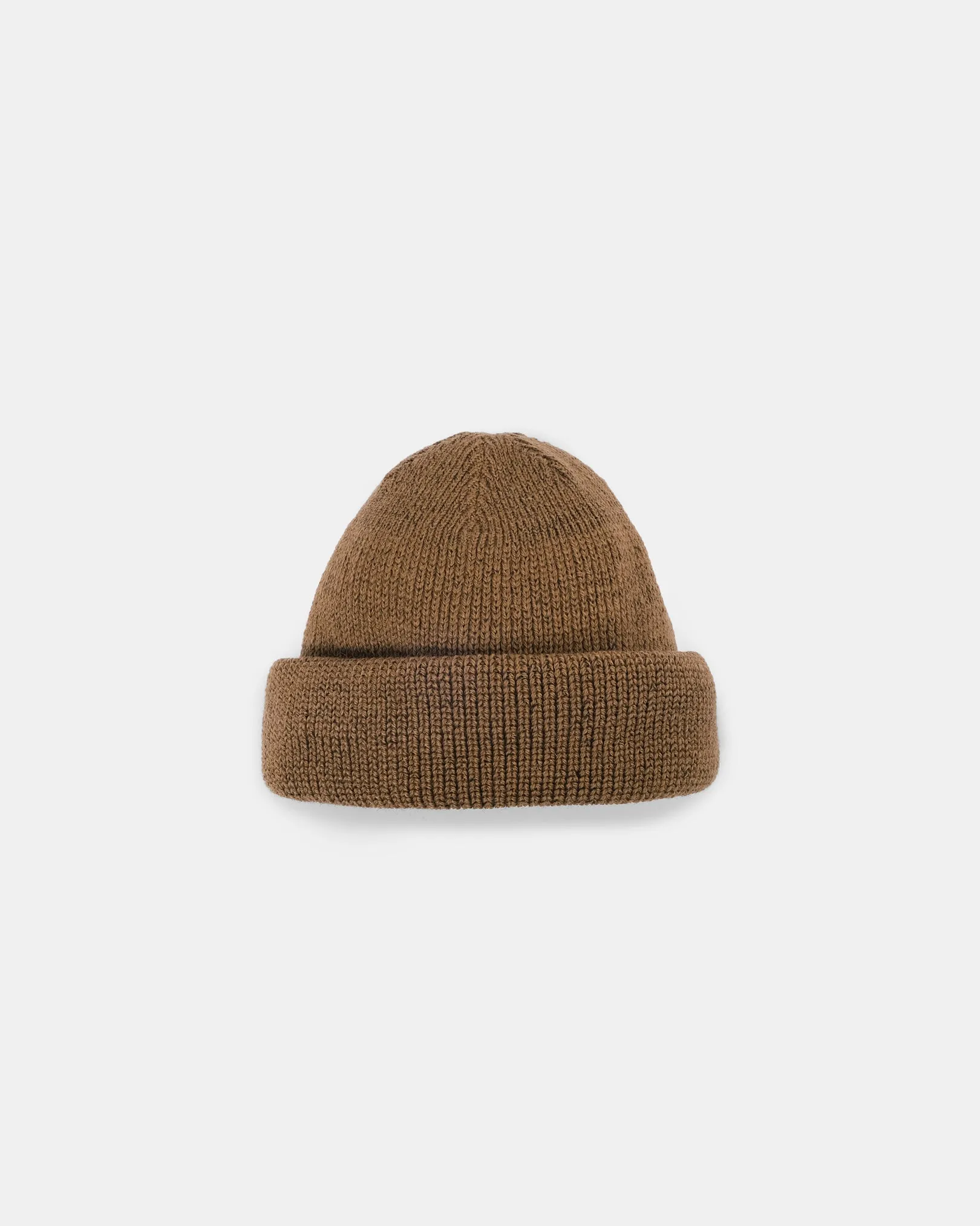 Wool Knit Watch Cap - Dark Tan sold by Dehen 1920 product image thumbnail 2