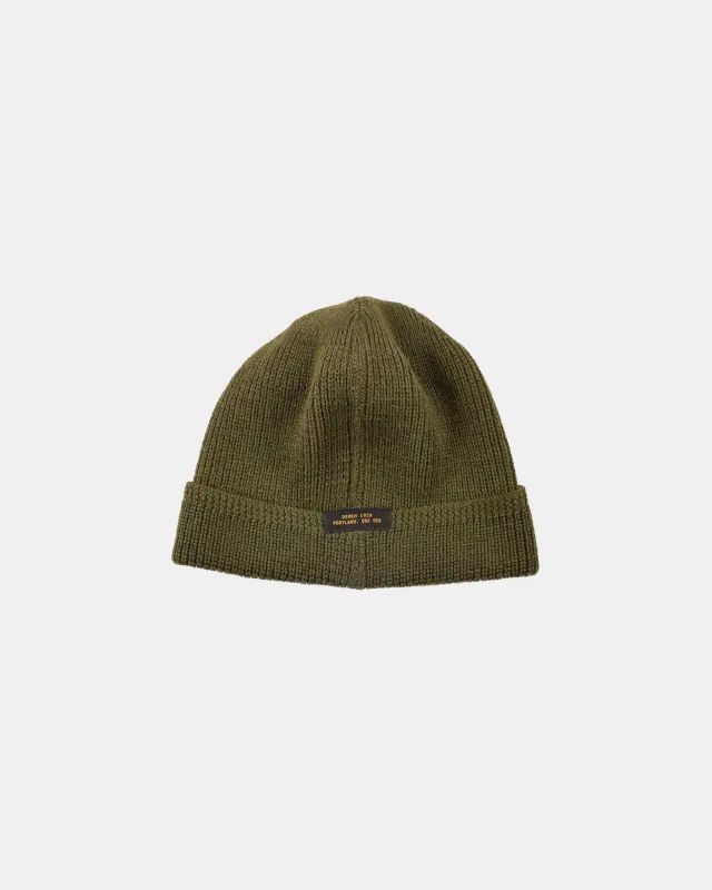 Wool Knit Watch Cap - Loden sold by Dehen 1920