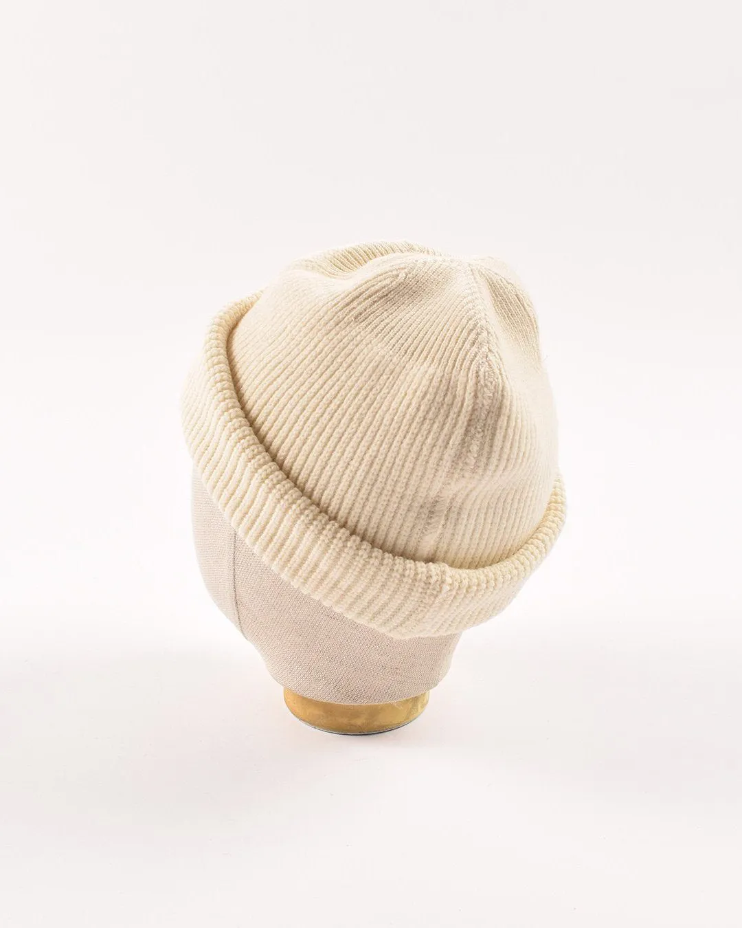 Wool Knit Watch Cap - Natural sold by Dehen 1920 product image thumbnail 4