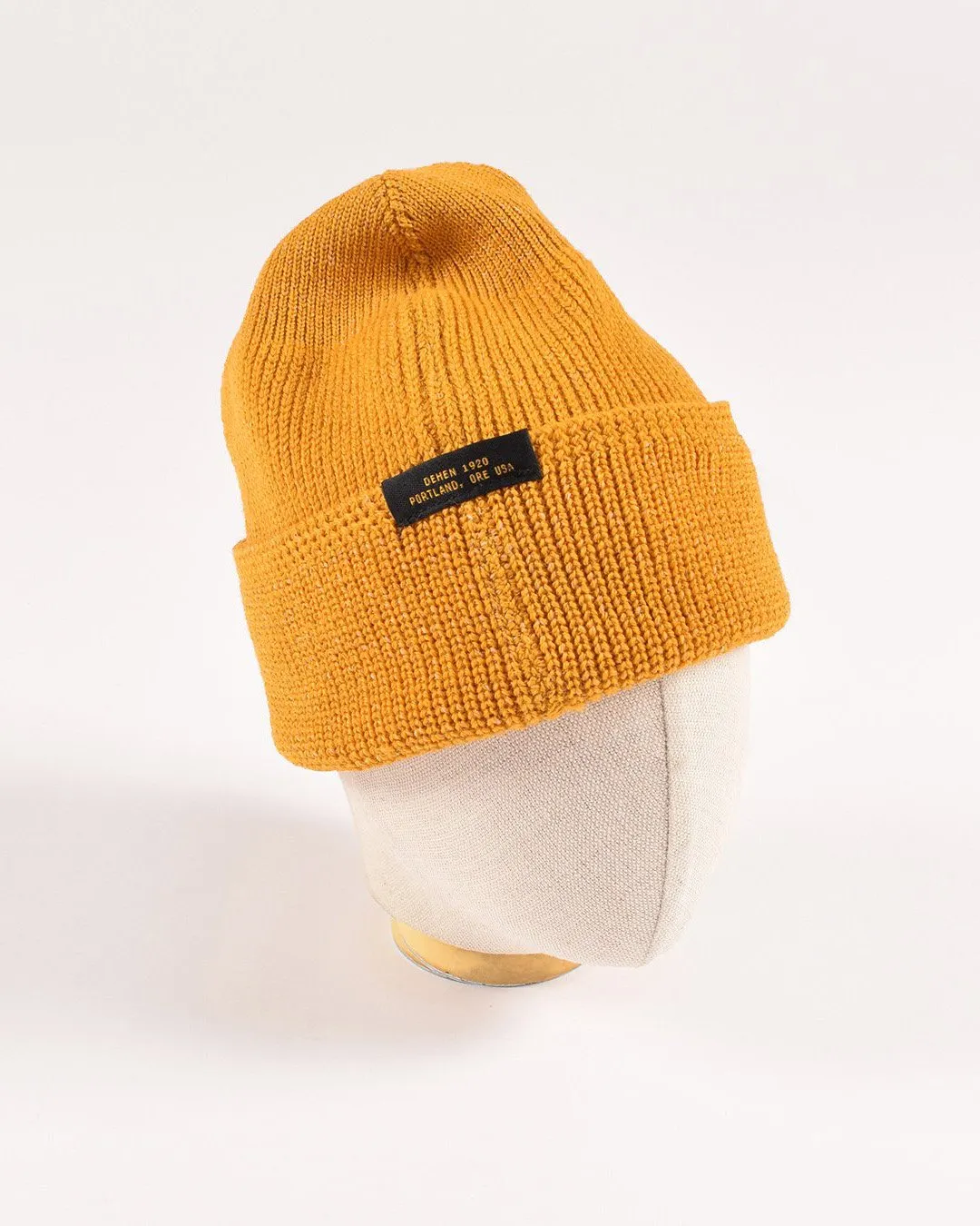 Wool Knit Watch Cap - Old Gold sold by Dehen 1920 product image thumbnail 2