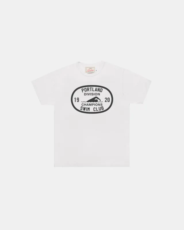 Heavy Duty Tee - Portland Swim Club - White / PRE-ORDER made by Dehen 1920