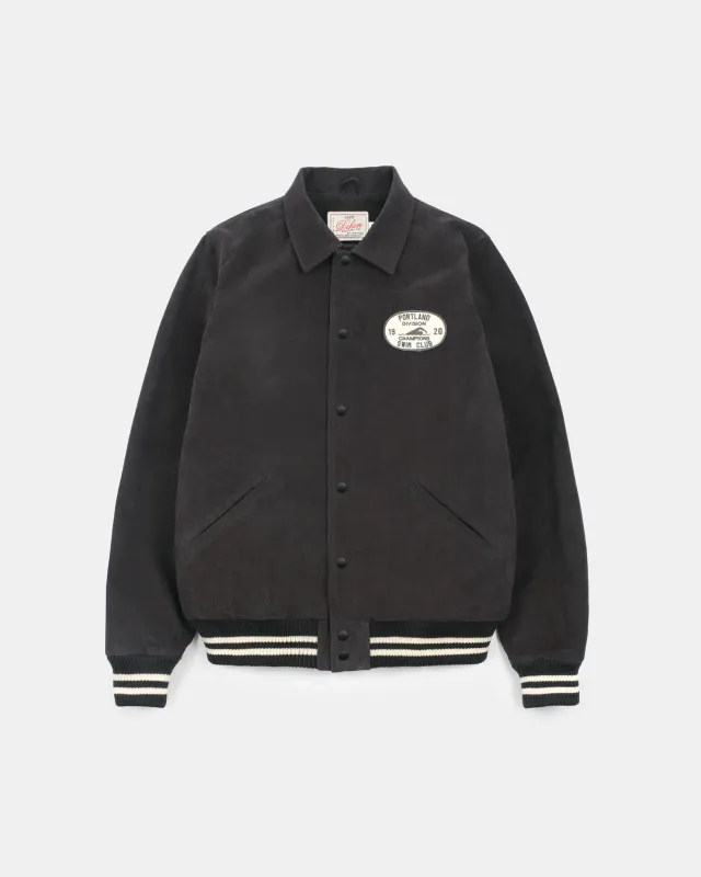 Team Jacket - Portland Swim Club - Dark Charcoal Corduroy / PRE-ORDER made by Dehen 1920