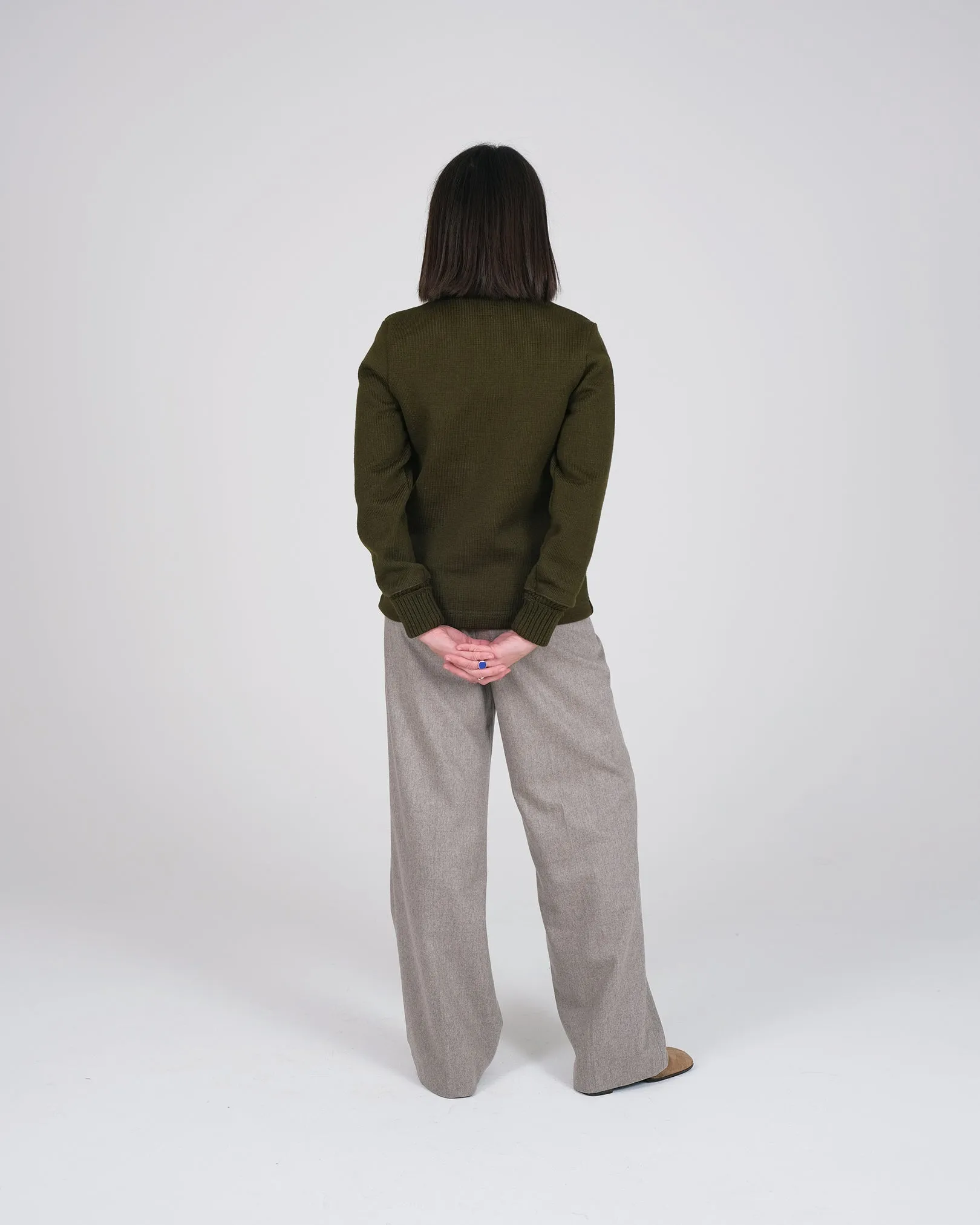 Women's Classic Cardigan - Loden sold by Dehen 1920 product image thumbnail 3