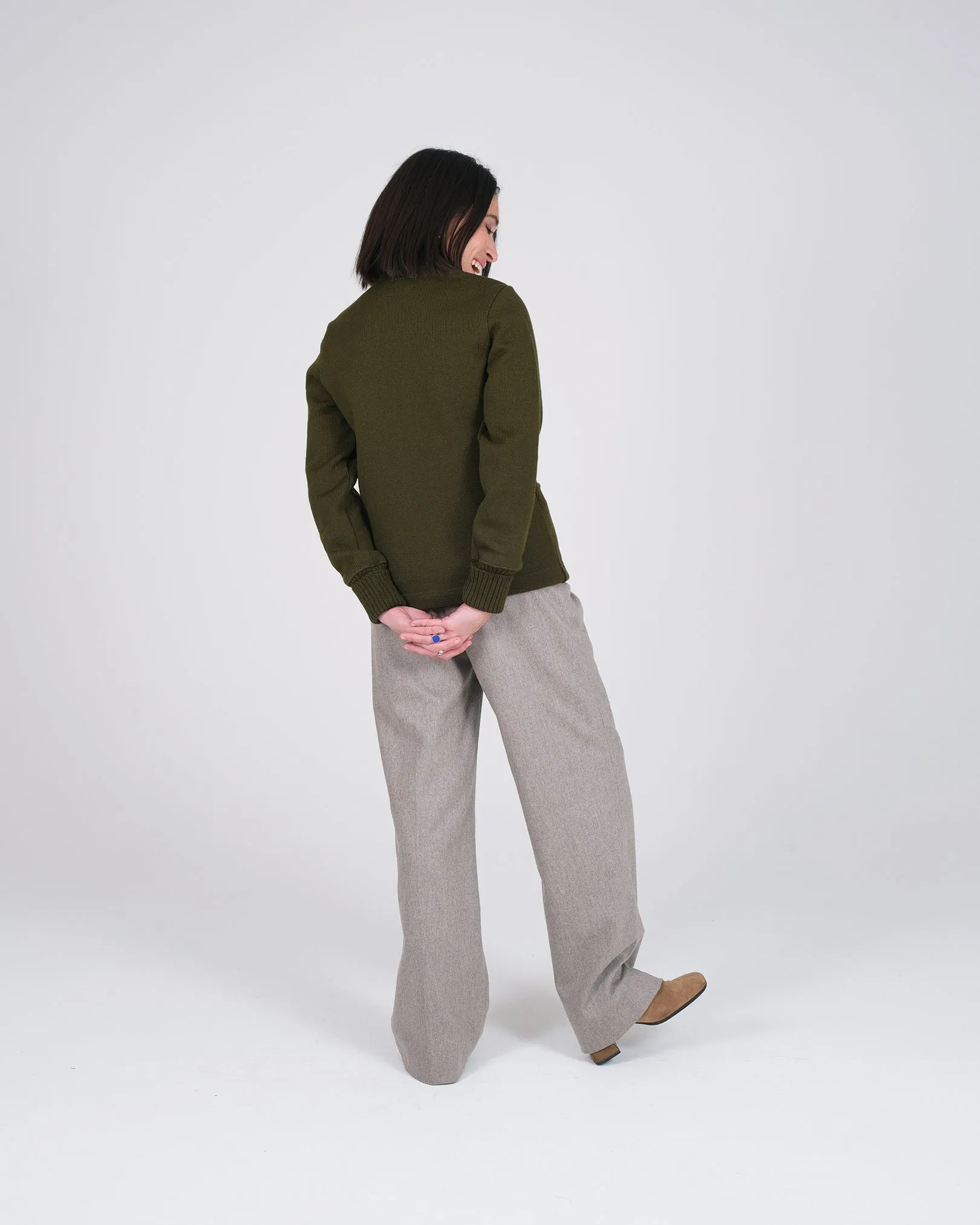 Women's Classic Cardigan - Loden sold by Dehen 1920 product image thumbnail 5