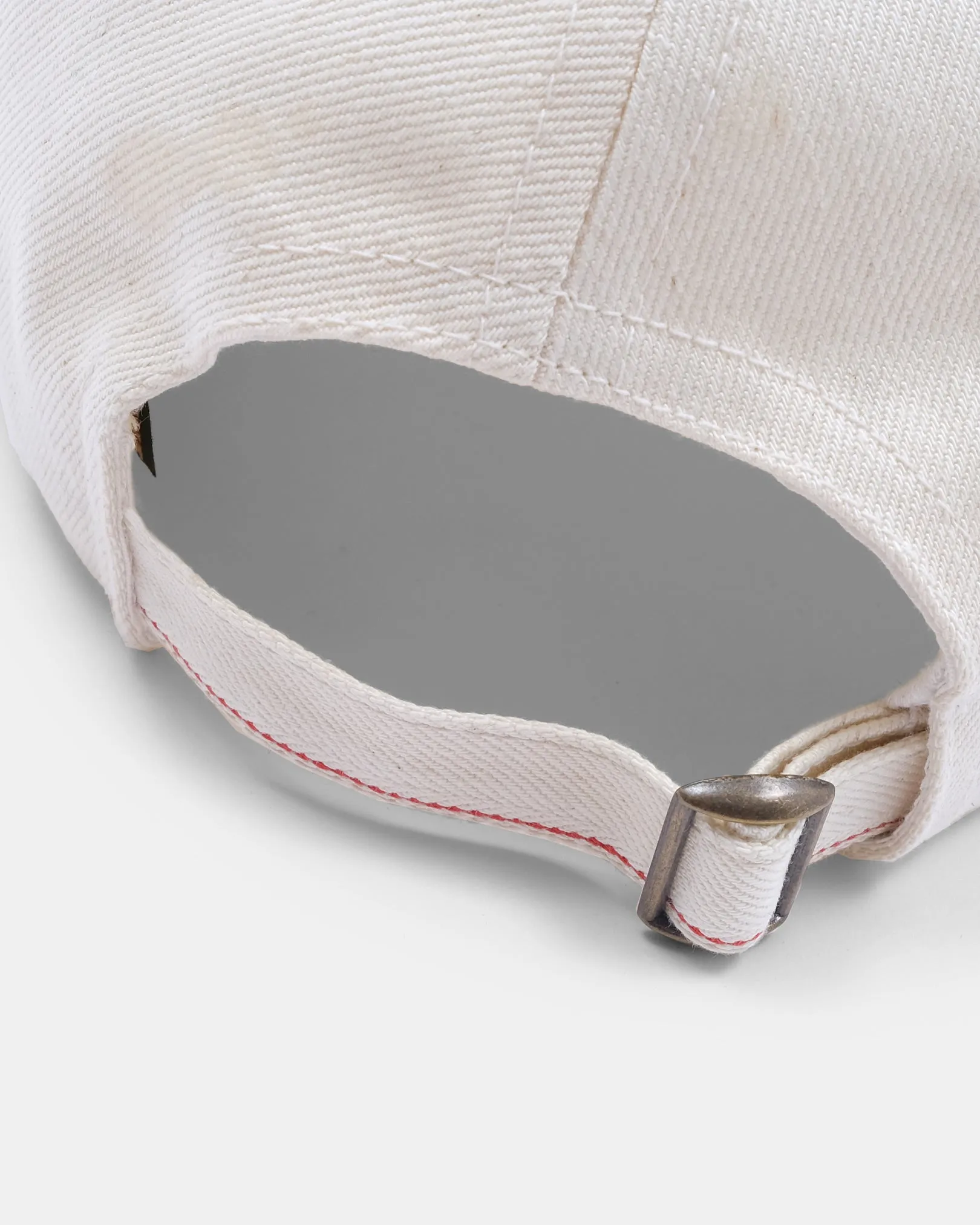 Unstructured 2-Tone Baseball Hat - Natural Selvedge Denim & Indigo Sashiko sold by Dehen 1920 product image thumbnail 5