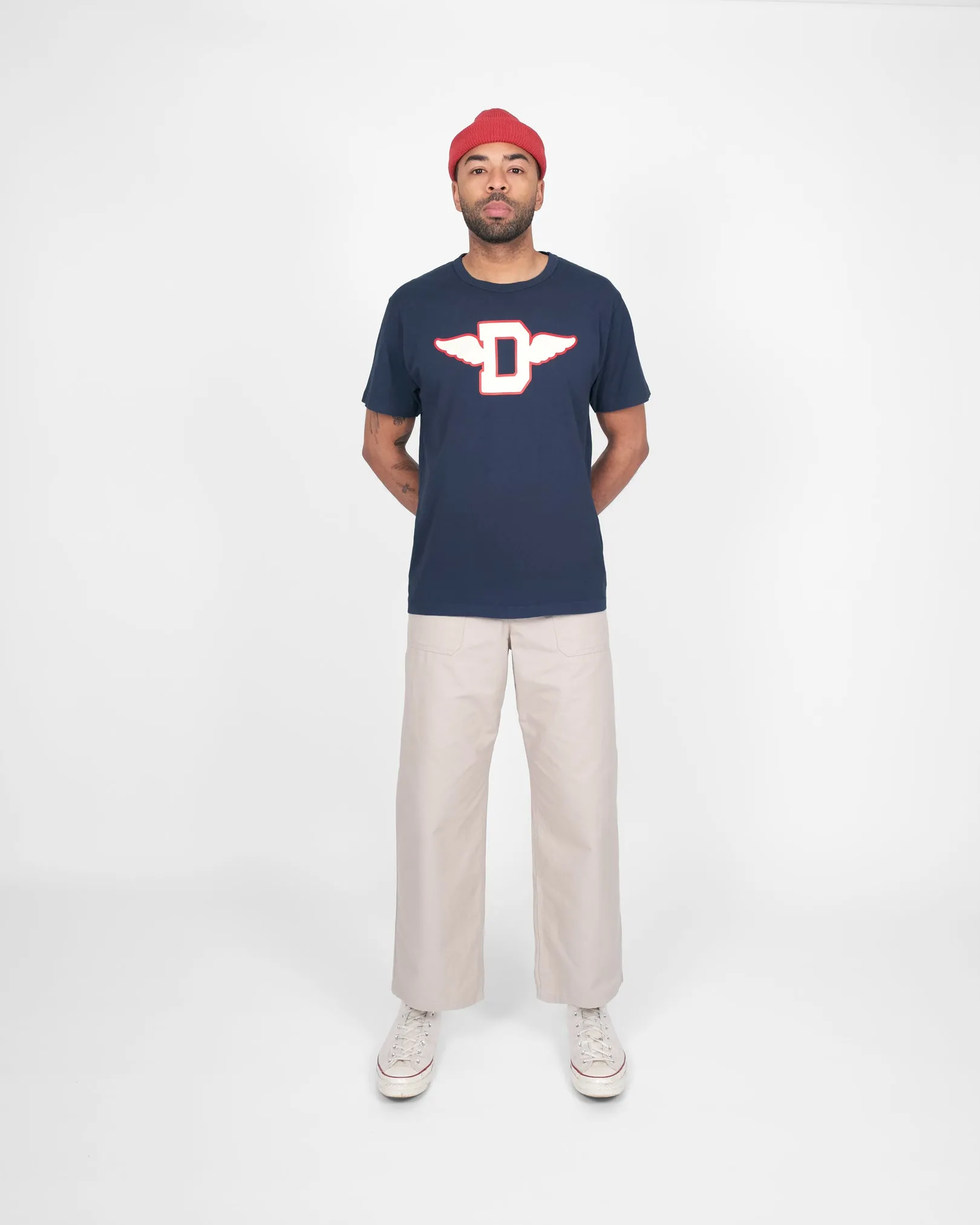 Heavy Duty Tee - Track Tee - Navy sold by Dehen 1920 product image thumbnail 2