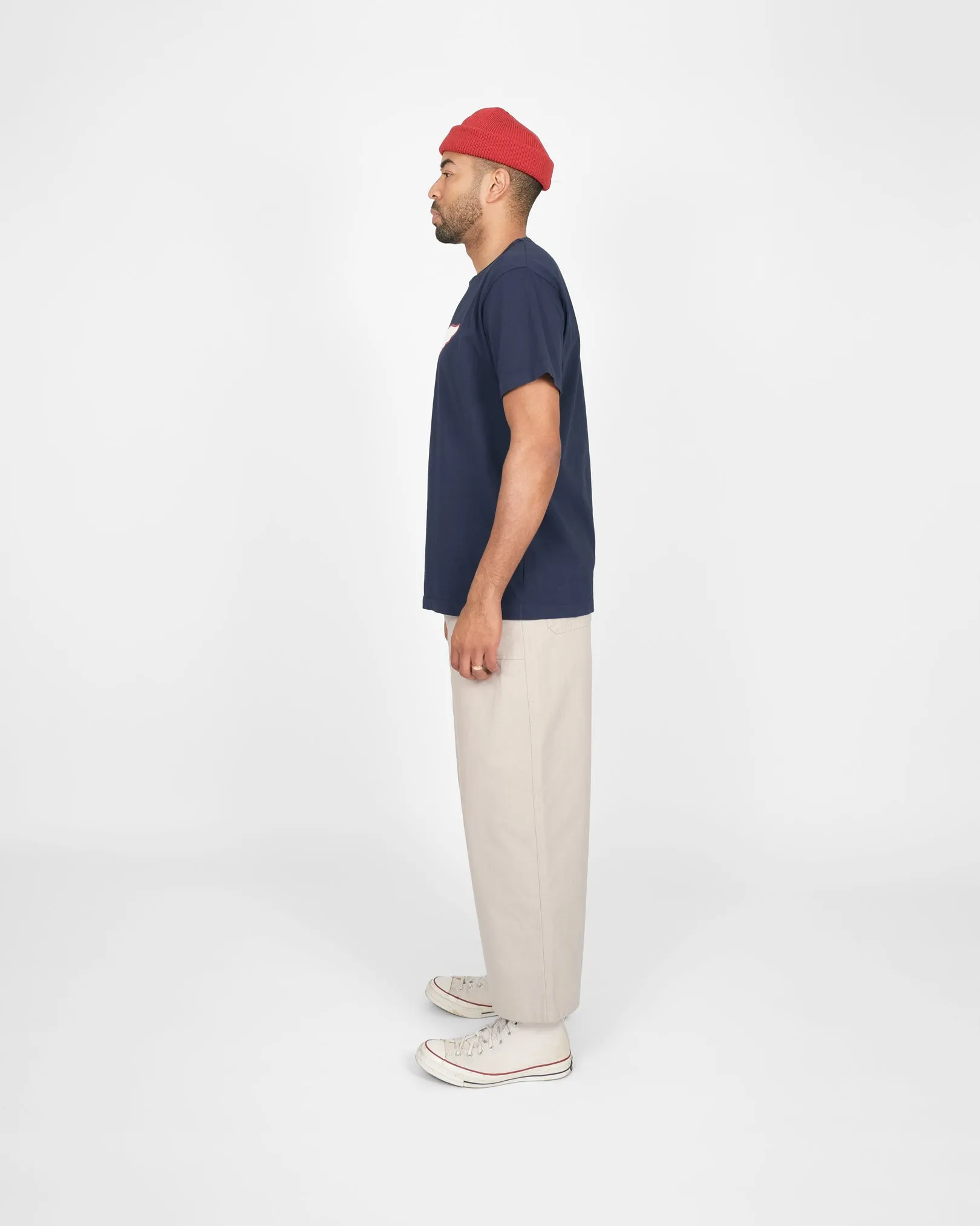 Heavy Duty Tee - Track Tee - Navy sold by Dehen 1920 product image thumbnail 4