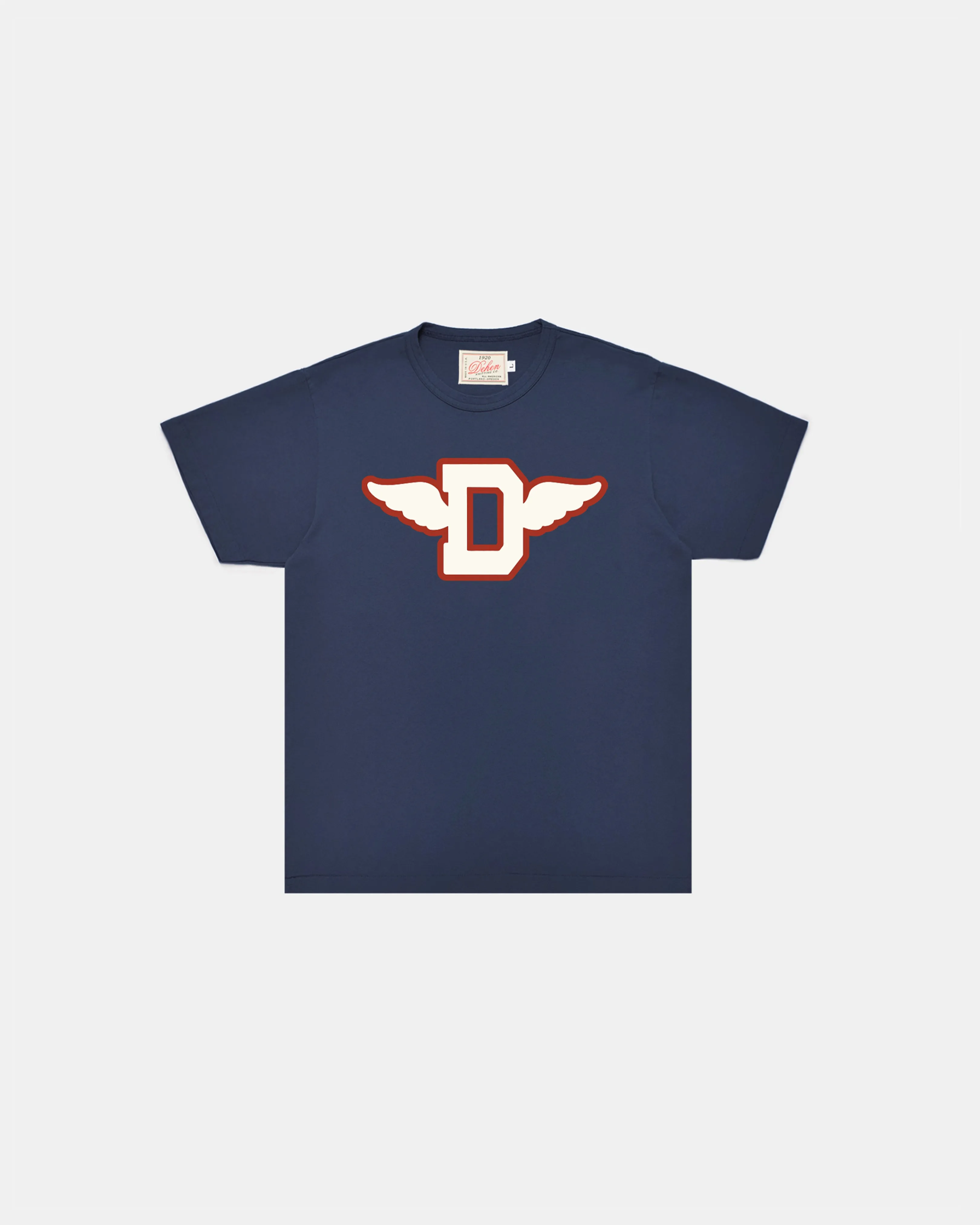 Heavy Duty Tee - Track Tee - Navy sold by Dehen 1920