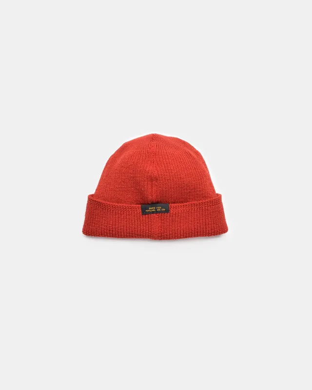Wool Knit Watch Cap - Forster Red sold by Dehen 1920